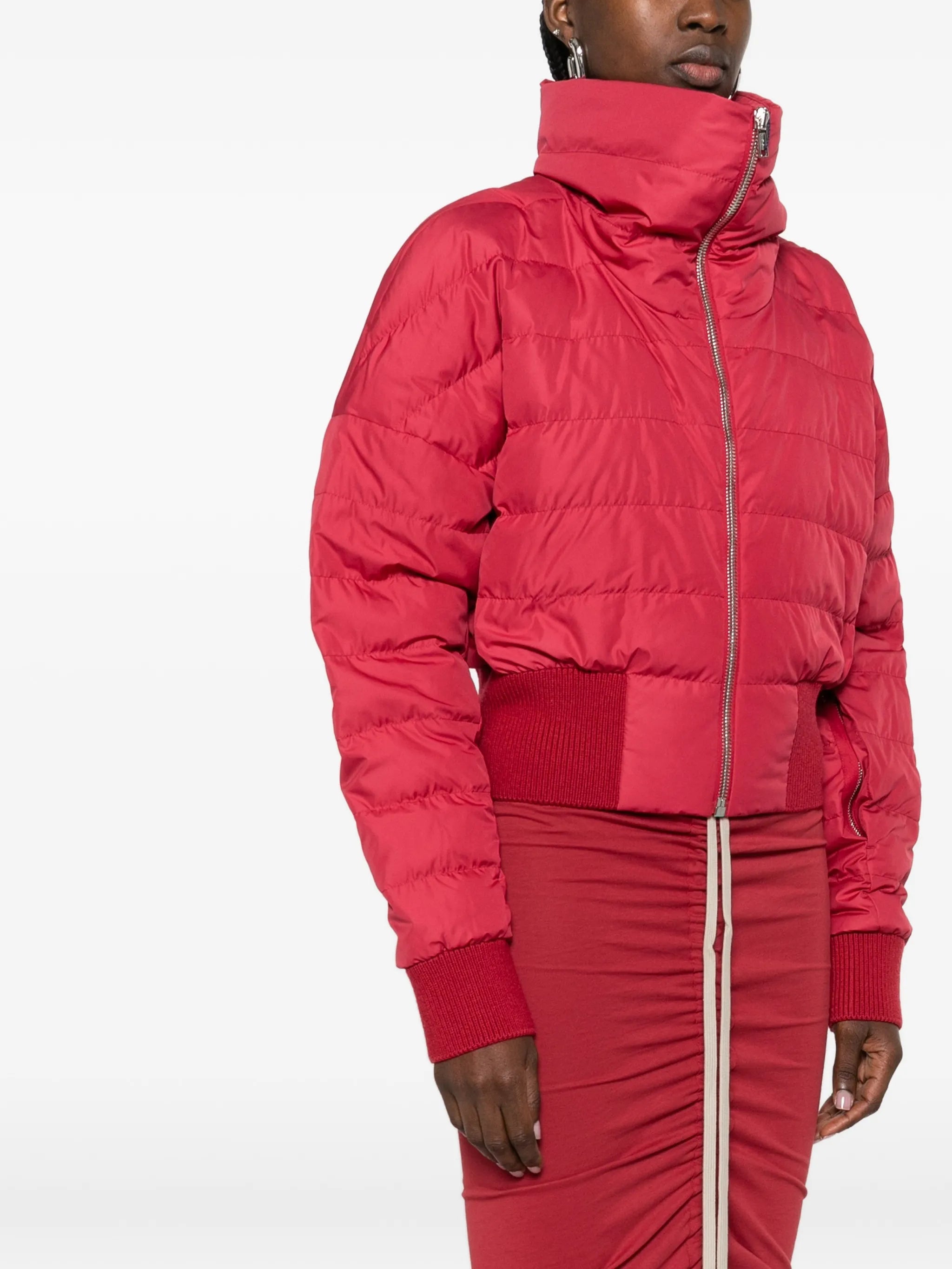 cropped quilted jacket