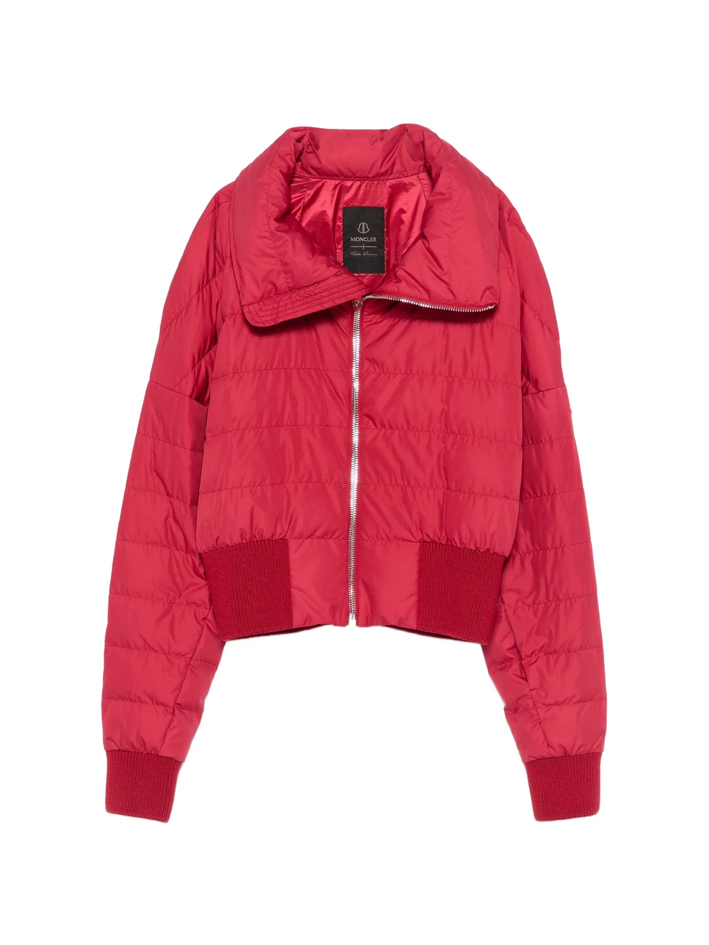 quilted funnel-neck cropped jacket