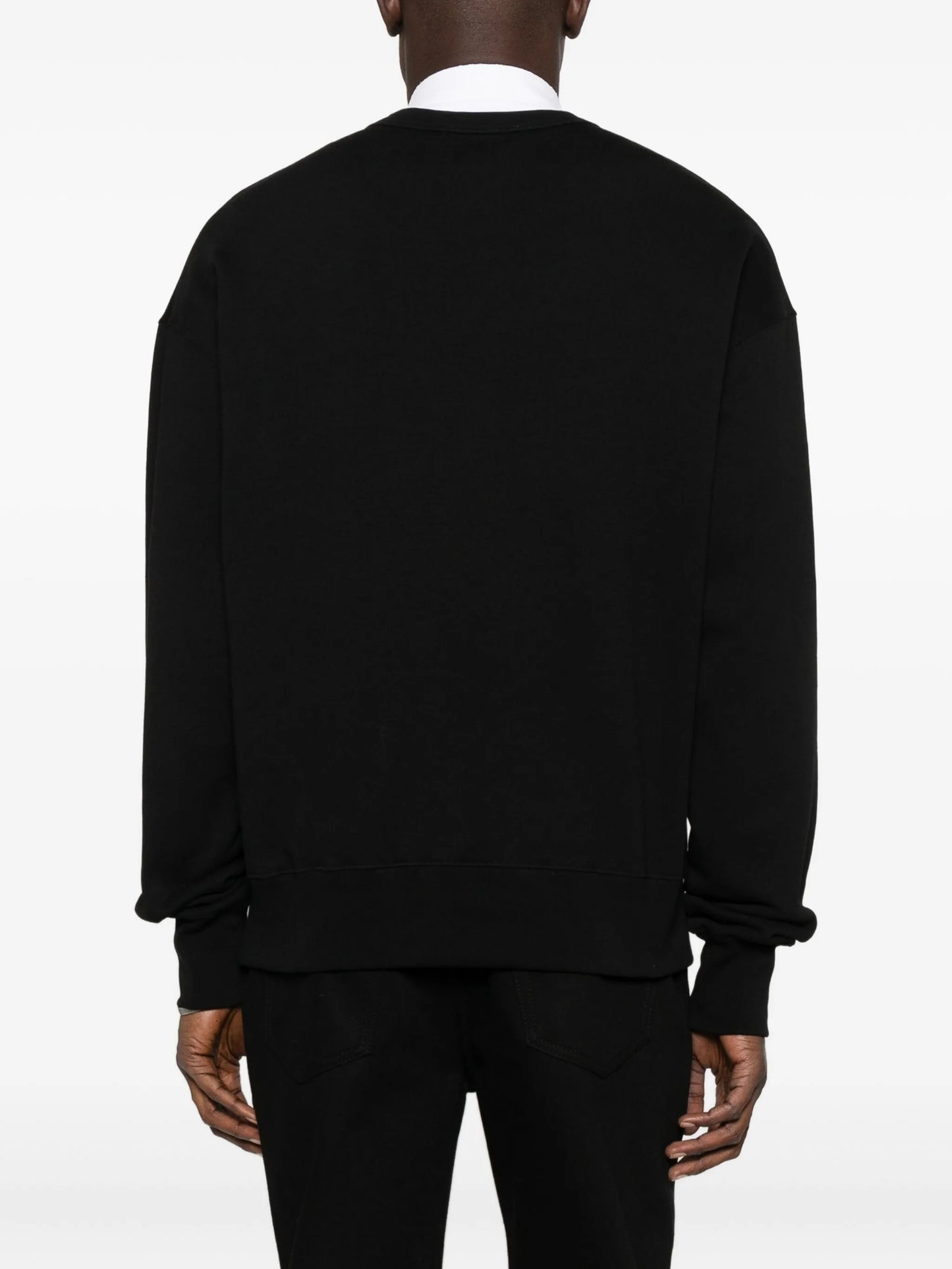 Moth-motif cotton sweatshirt