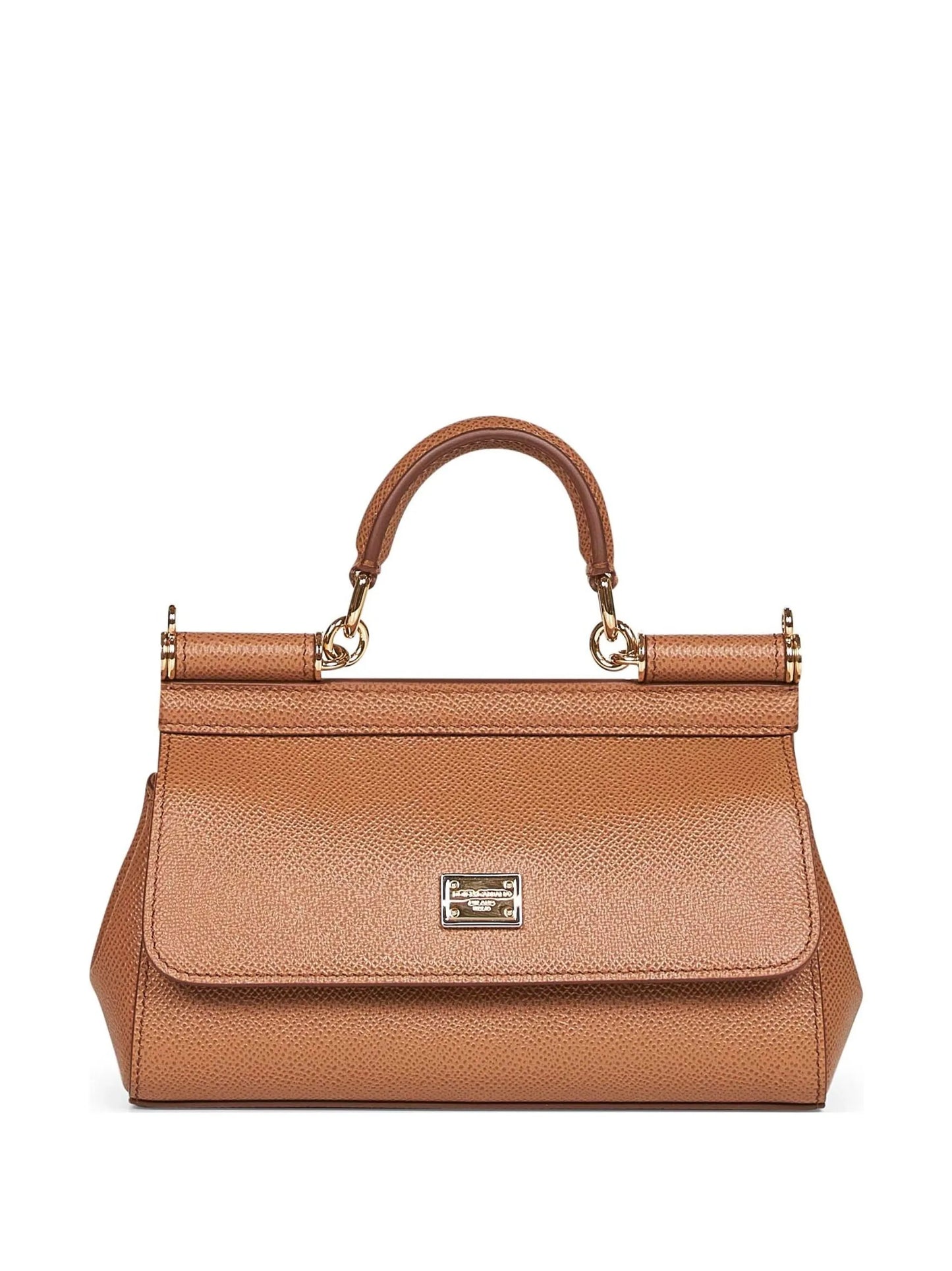 mini Sicily grained leather tote bag