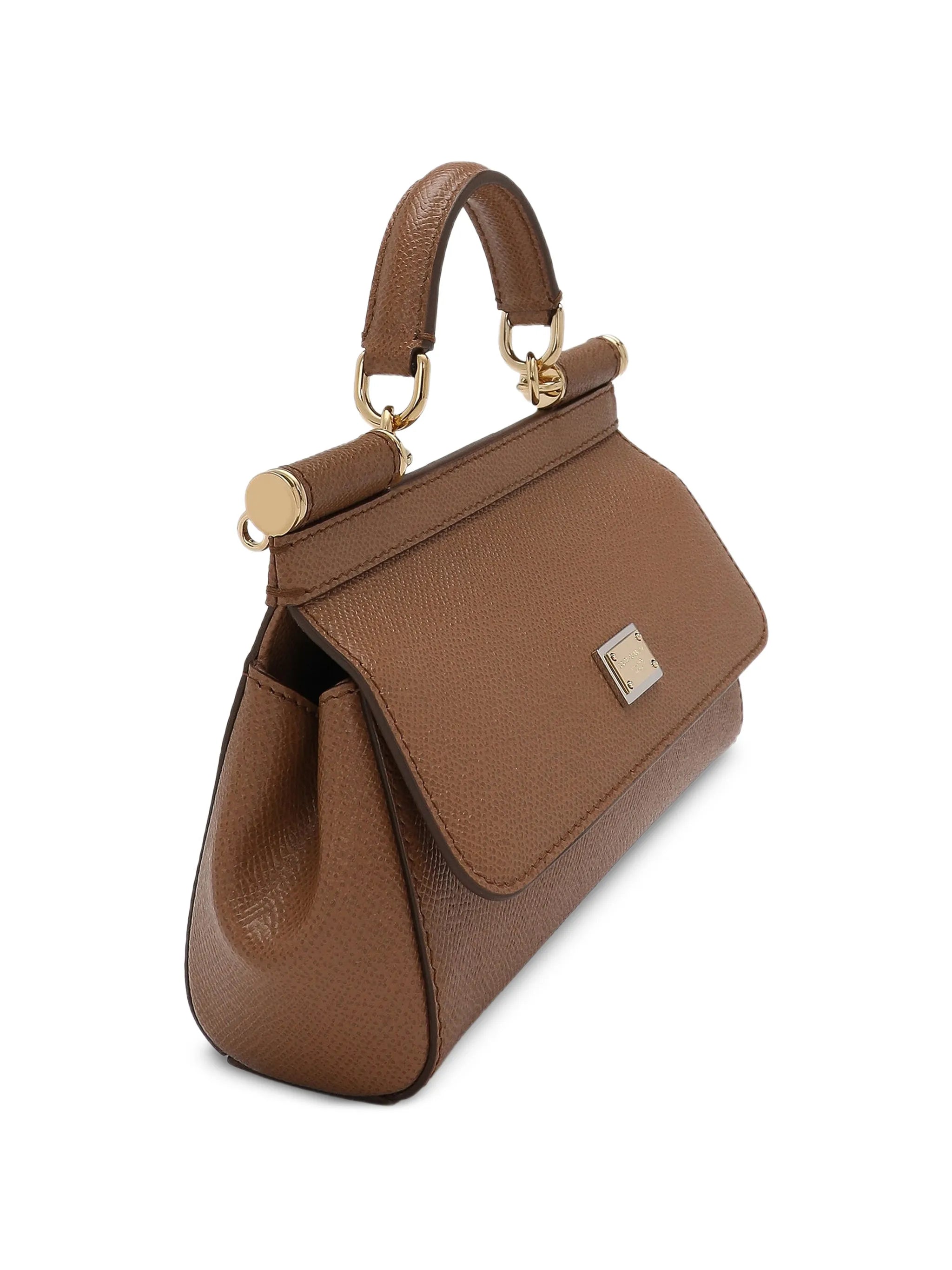 mini Sicily handbag in dauphine calfskin