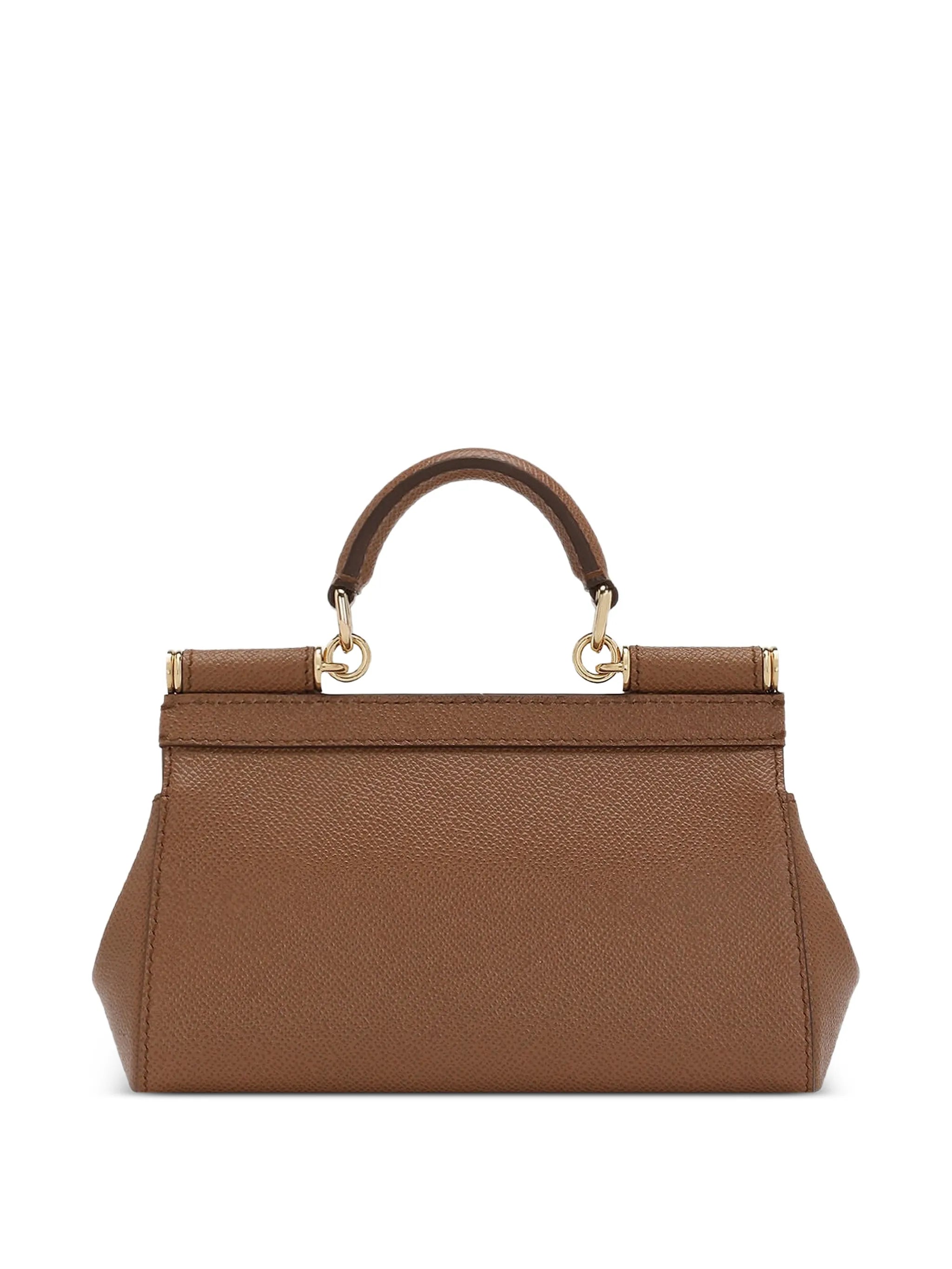 mini Sicily handbag in dauphine calfskin