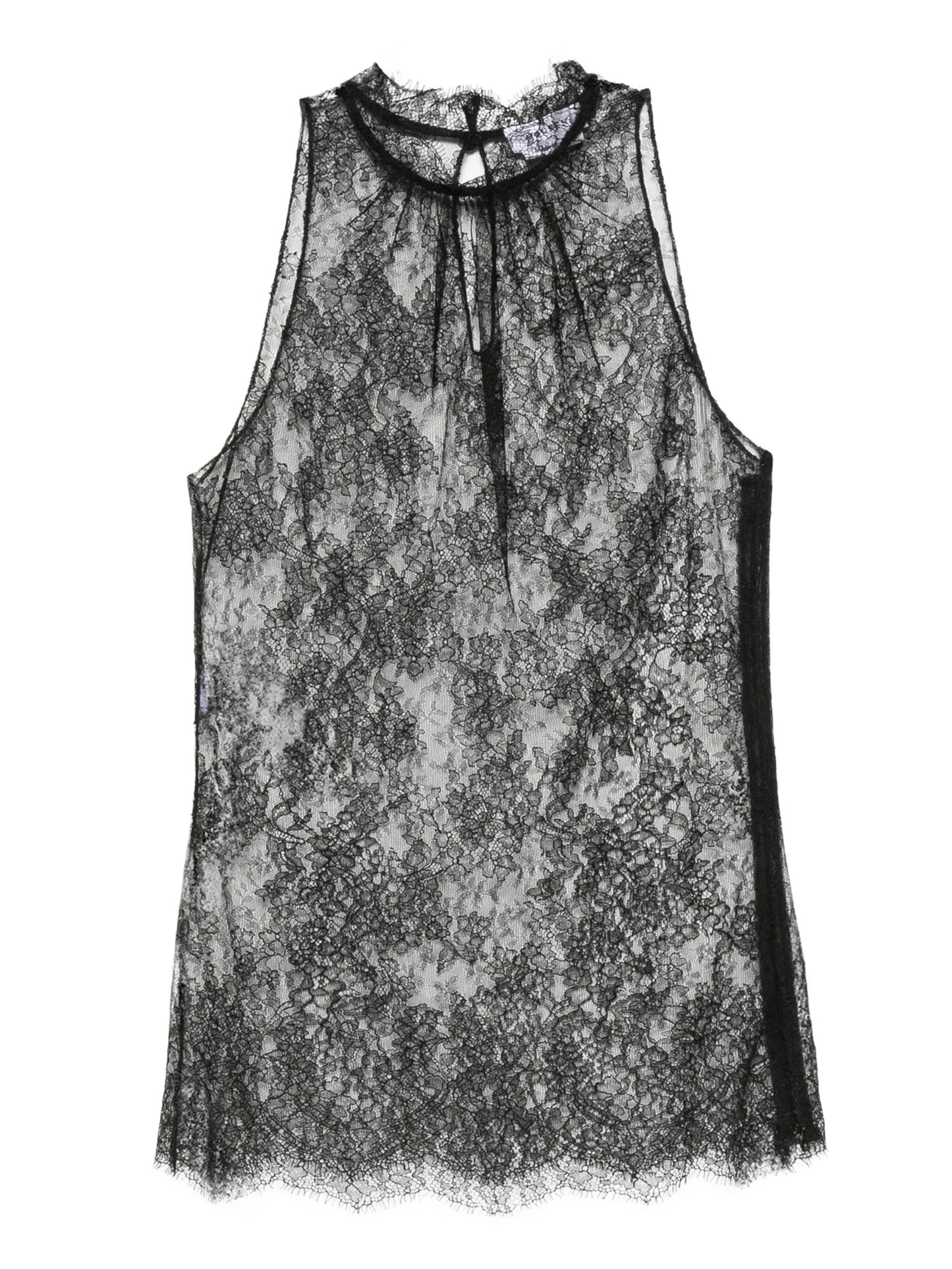 lace halter-neck top