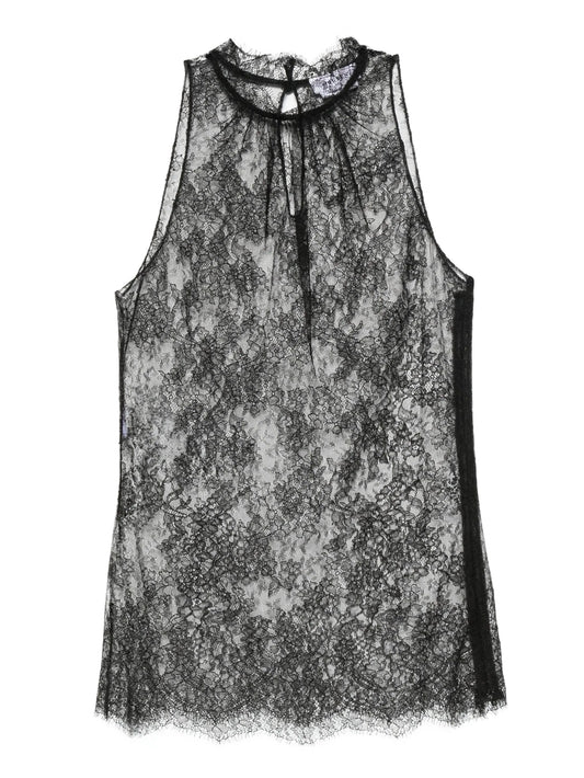 lace halter-neck top
