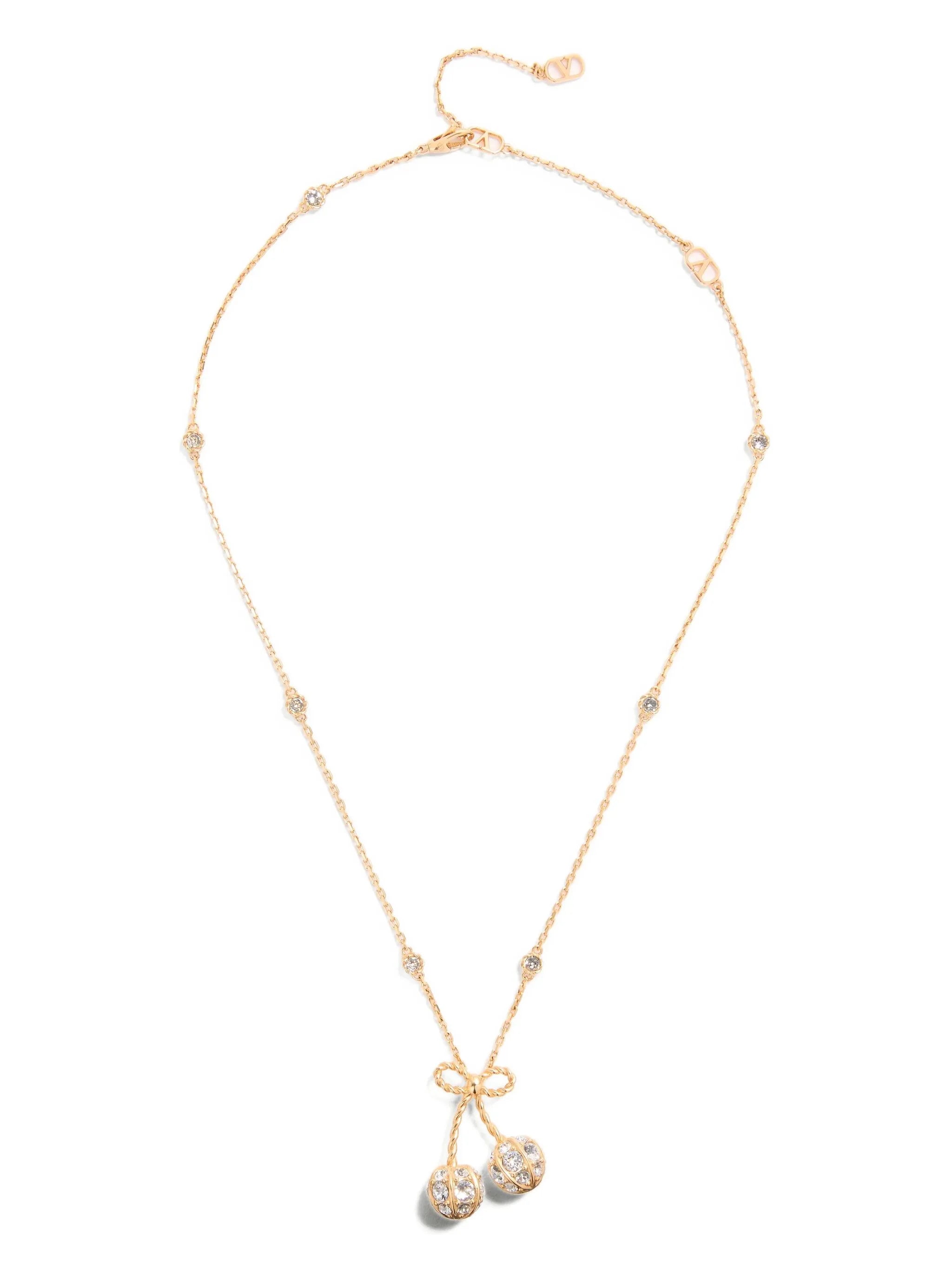 Cherryfic crystal-embellished necklace