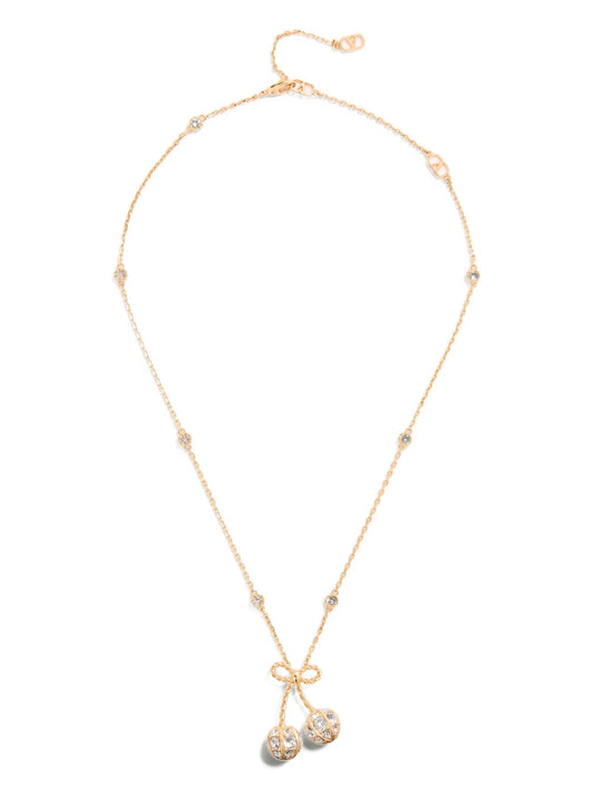 Cherryfic crystal-embellished necklace