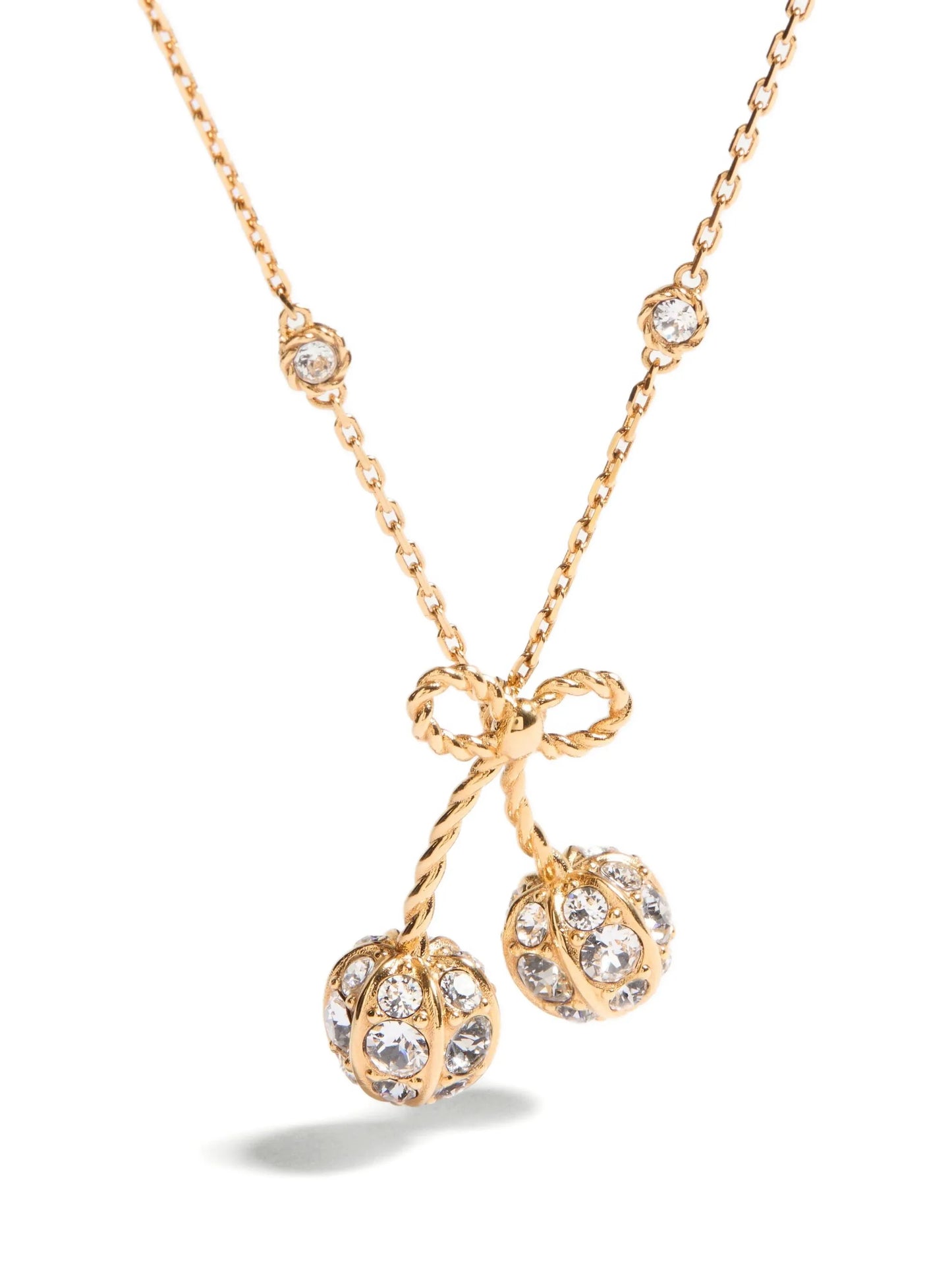 Cherryfic crystal-embellished necklace