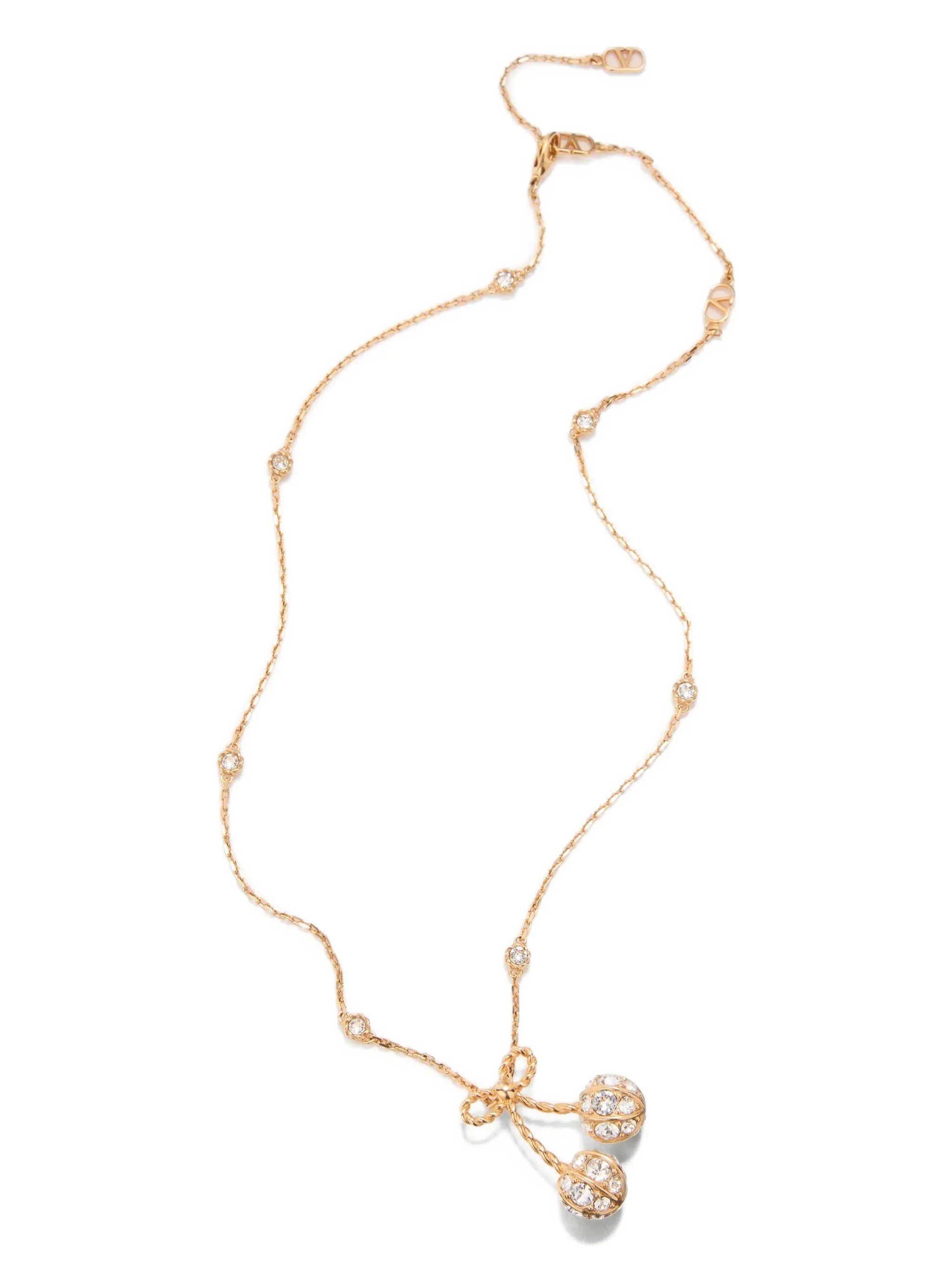 Cherryfic crystal-embellished necklace