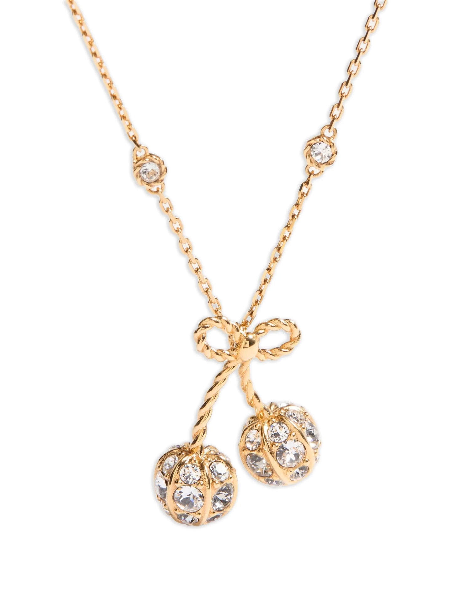 Cherryfic crystal-embellished necklace