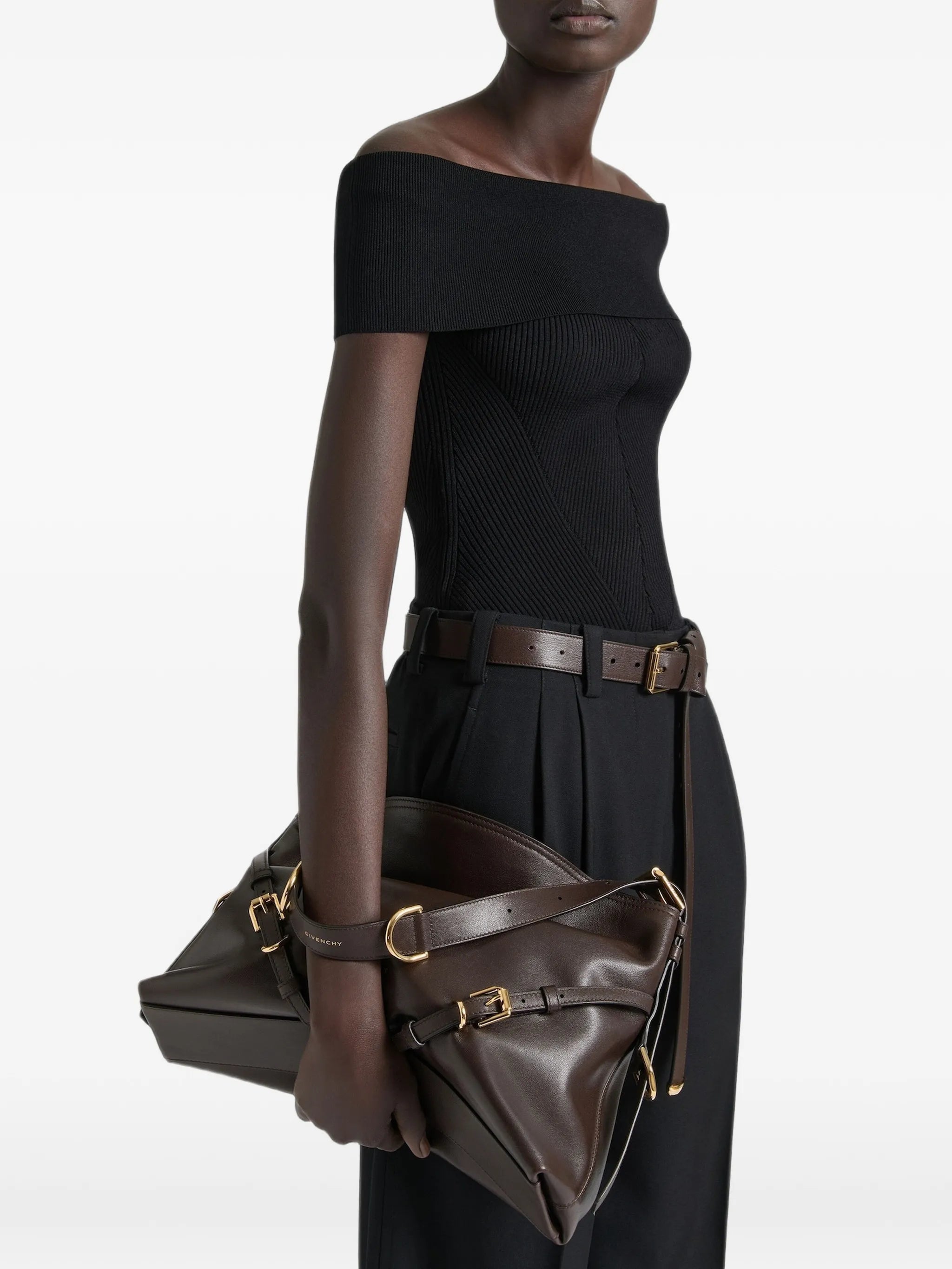 medium Voyou bag shiny leather