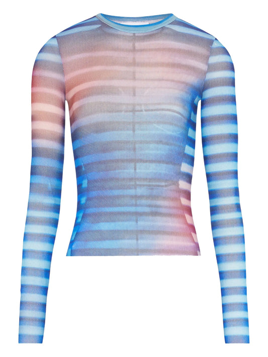 “Air” print mesh top