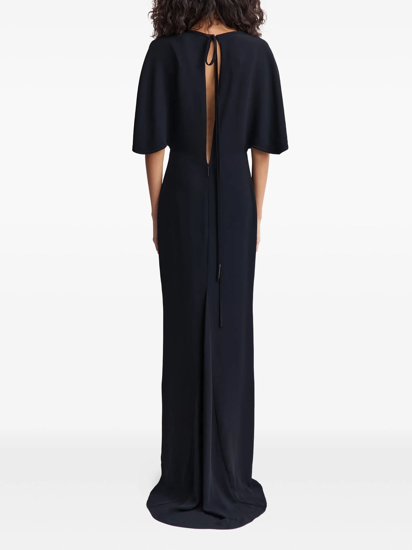 Dona cape-sleeve maxi dress