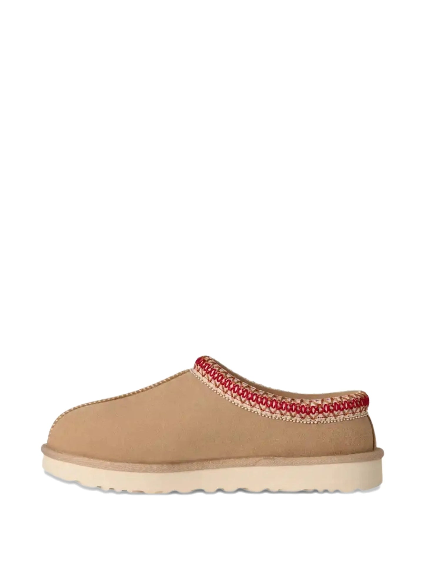 Tasman II braided-trim sheepskin slippers