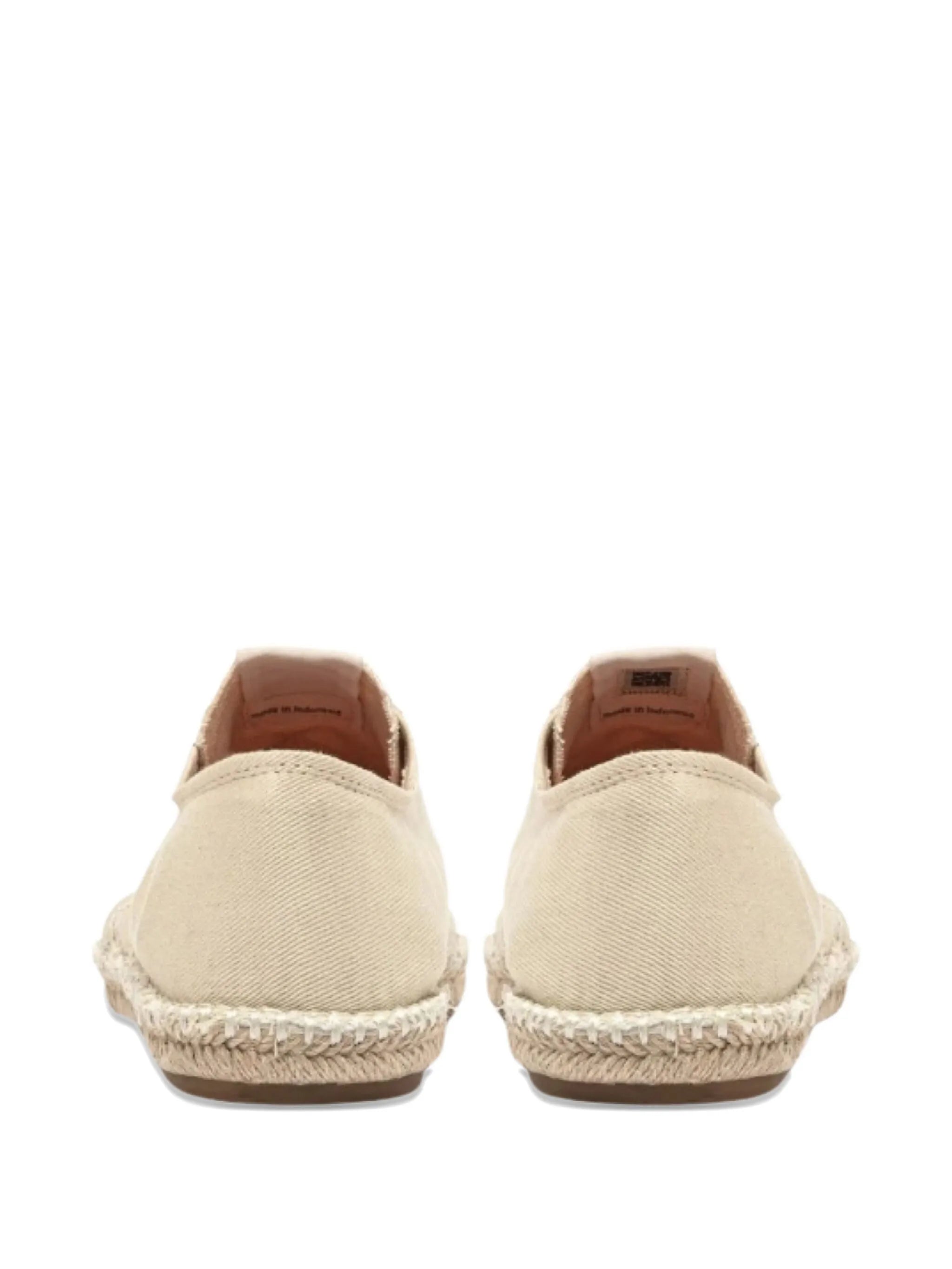 lace-up jute low-top sneakers