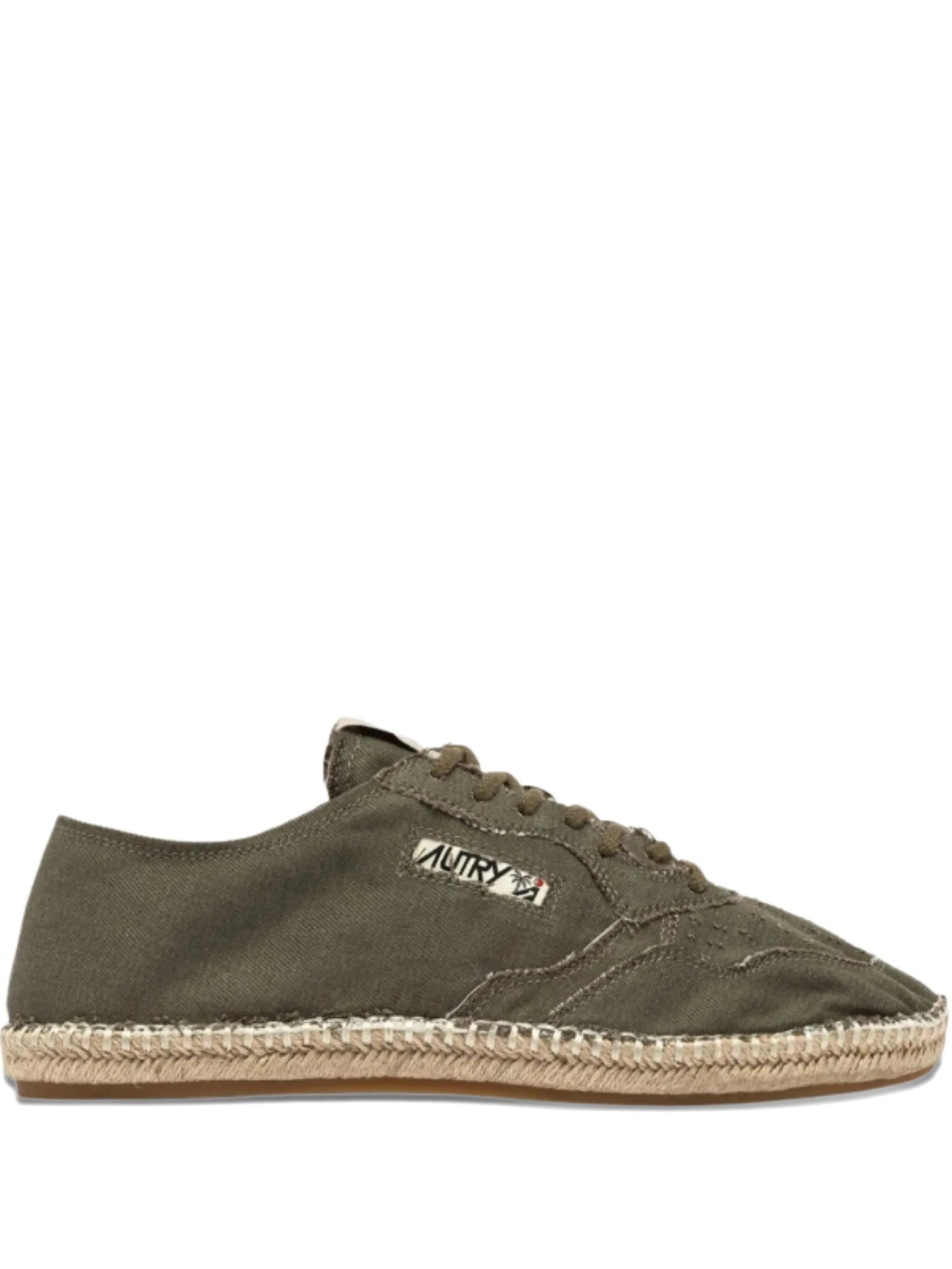 lace-up jute sneakers