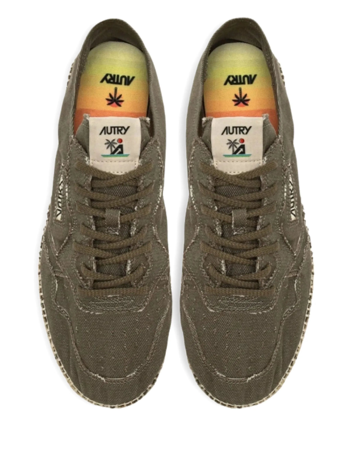 lace-up jute sneakers