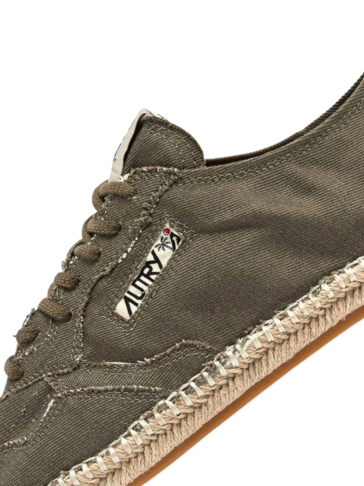 lace-up jute sneakers