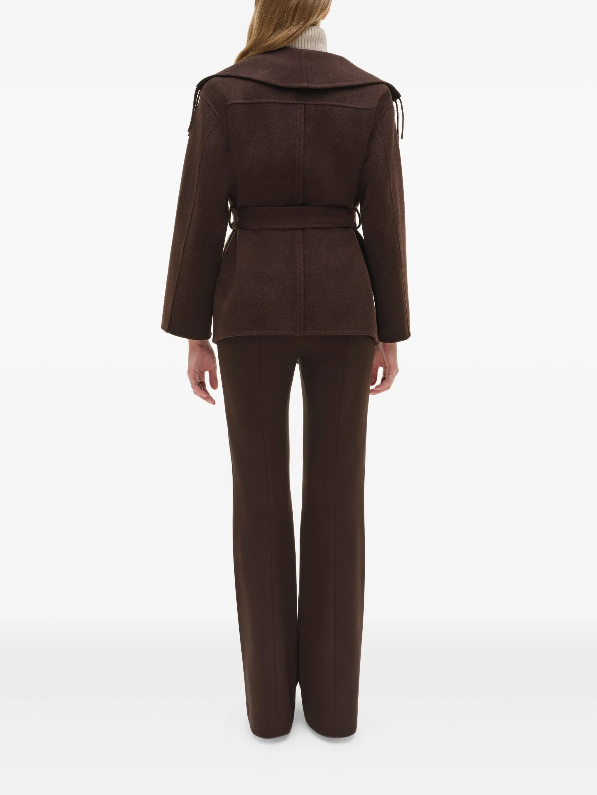 fringe-trimmed coat