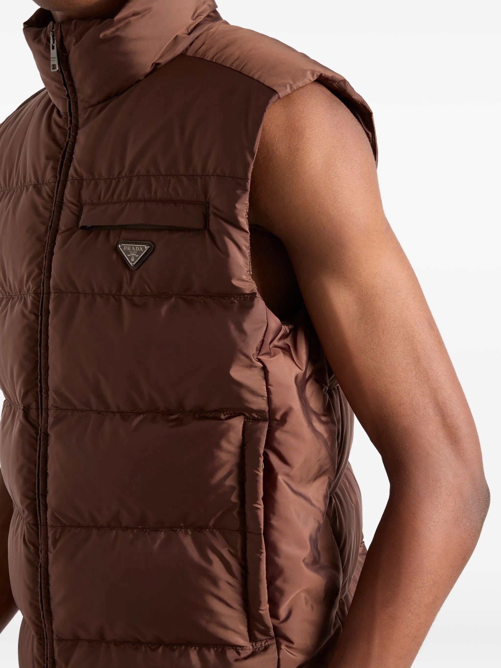 quilted padded vest