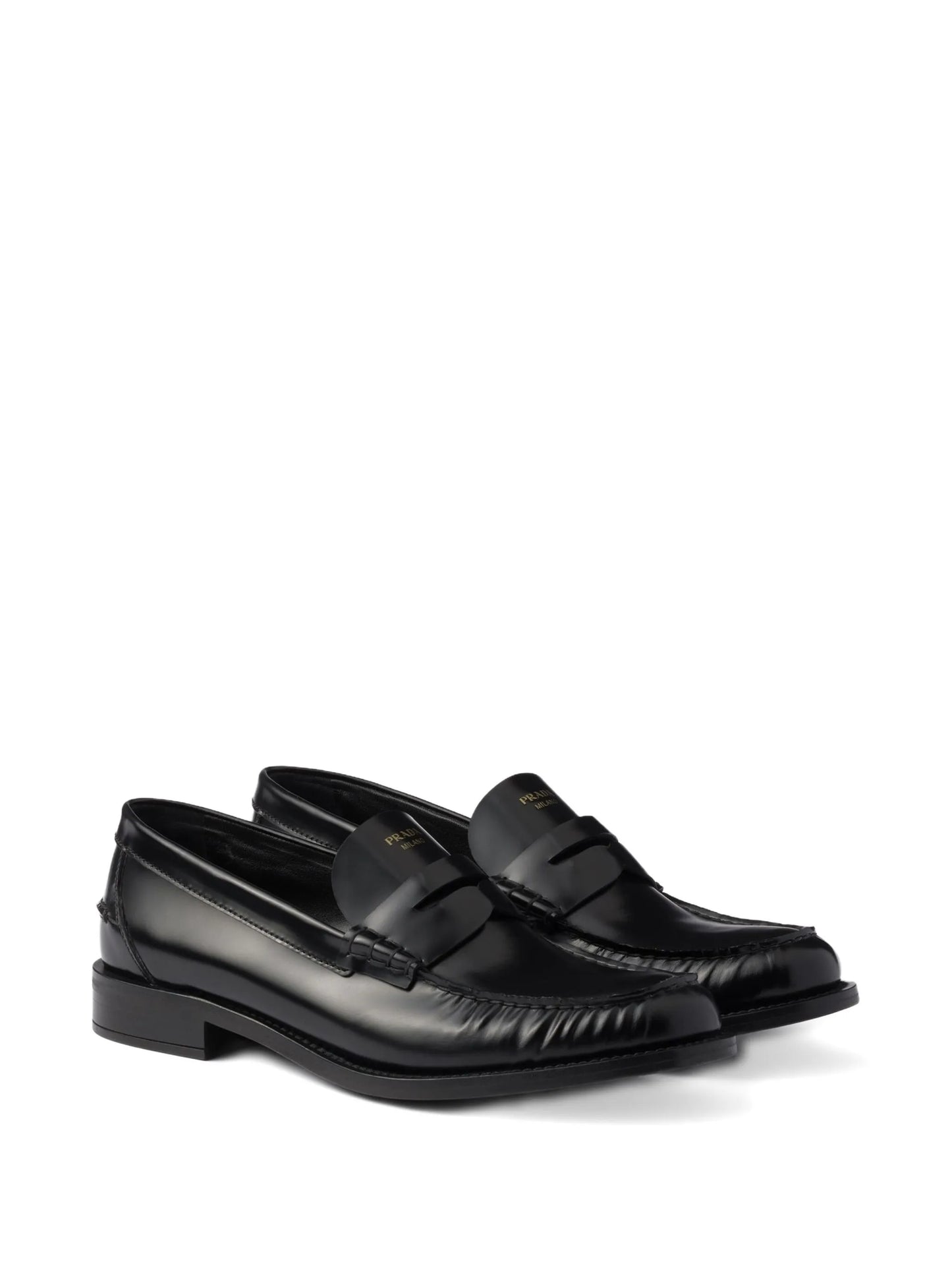 20mm brushed-leather band loafers