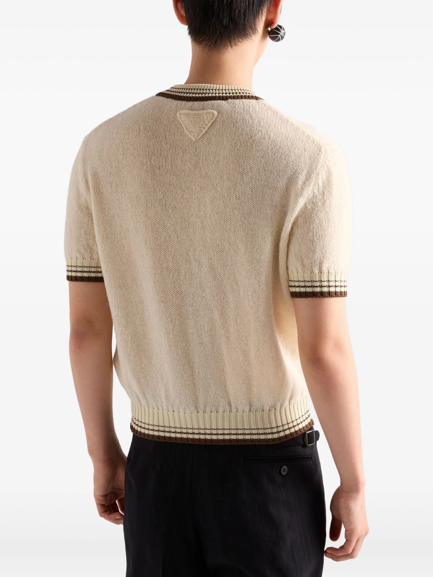 short-sleeve pocket sweater
