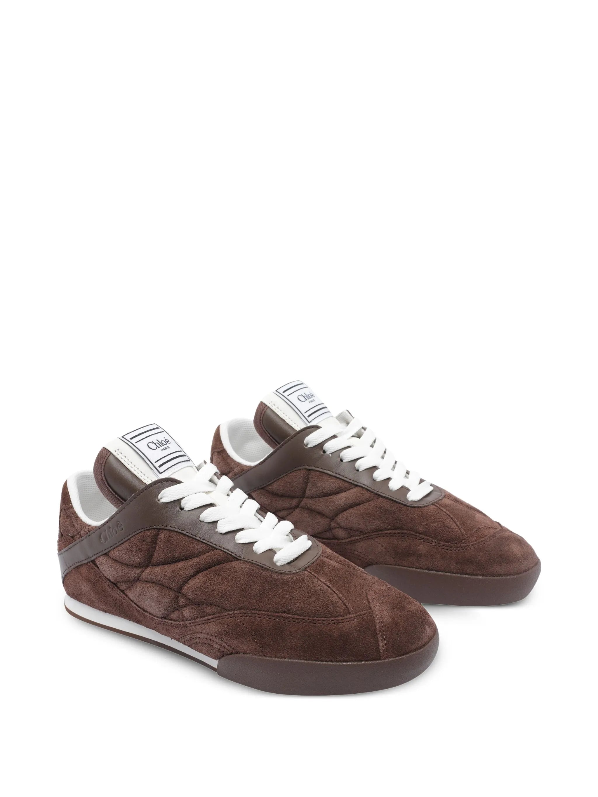 Kick quilted suede sneakers
