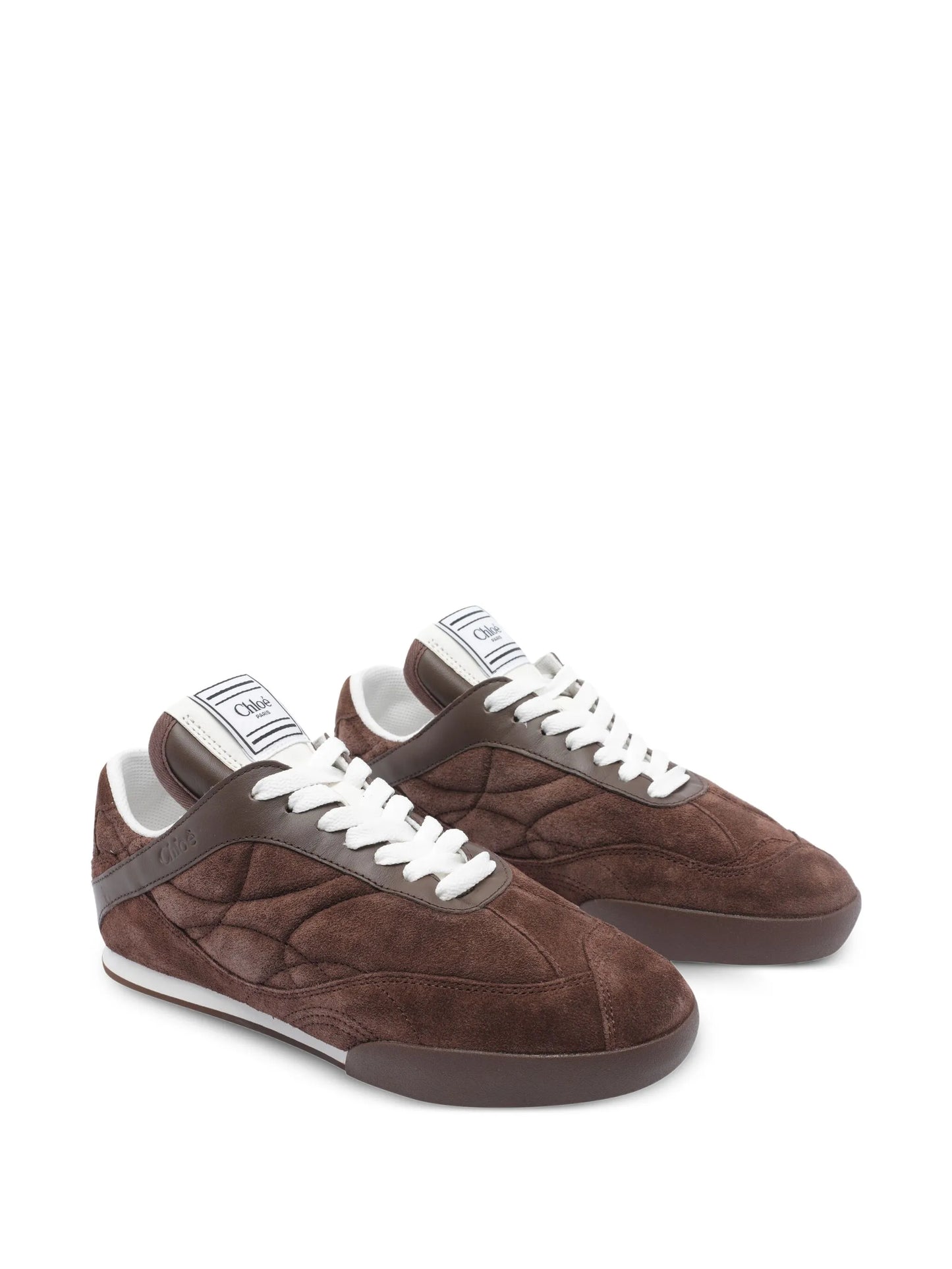 Kick quilted suede sneakers