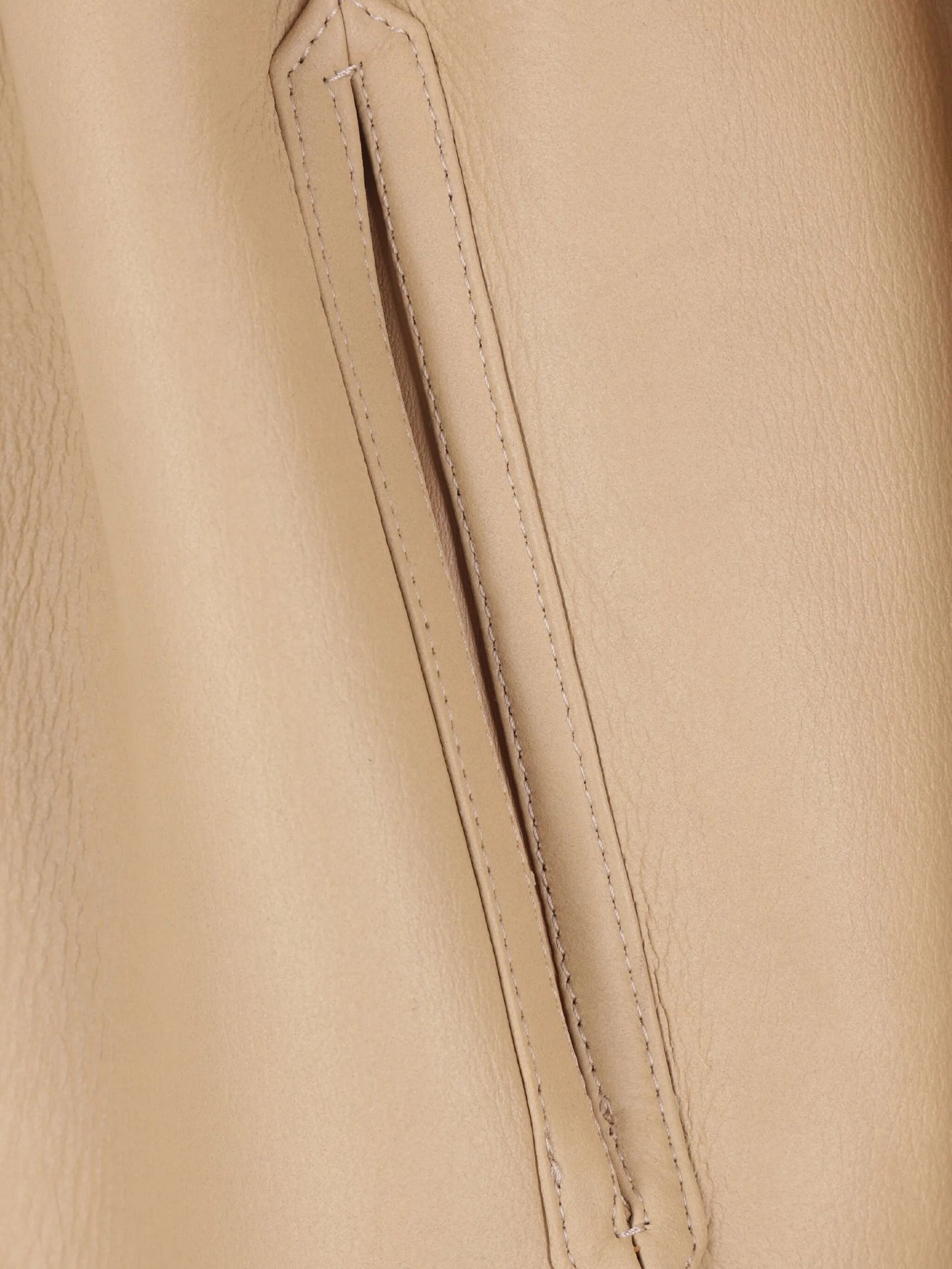 belted shearling coat