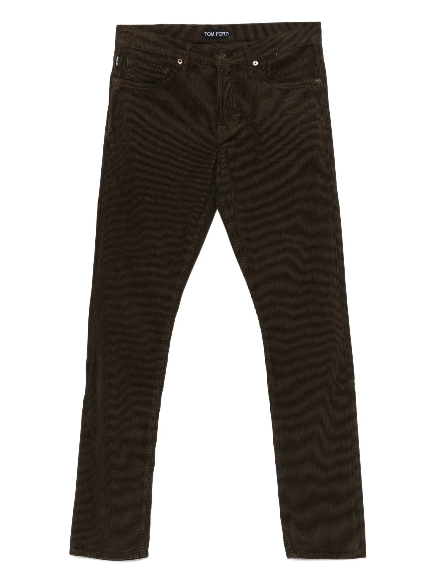 slim-fit corduroy trousers