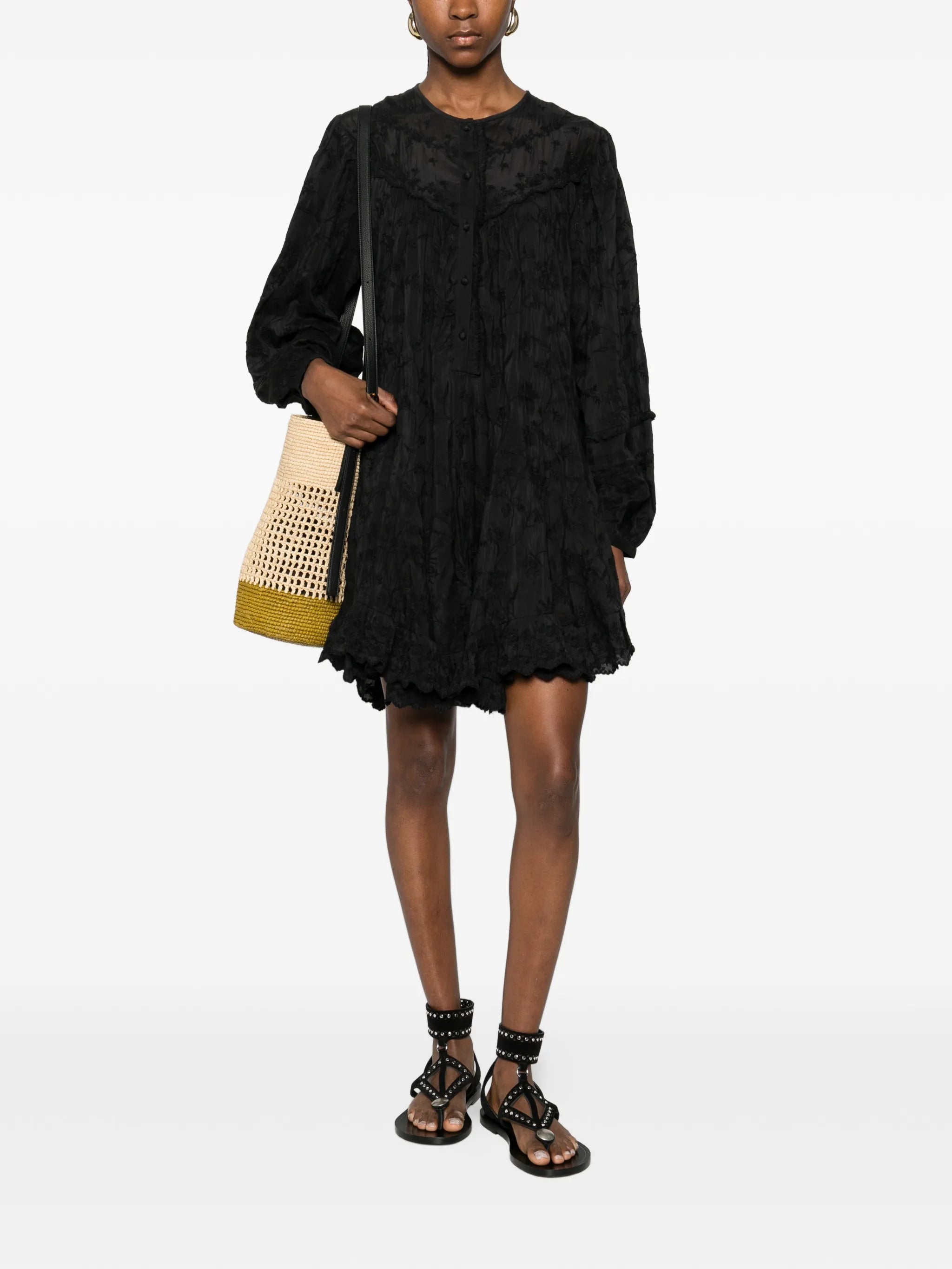 Zame long-sleeved mini dress