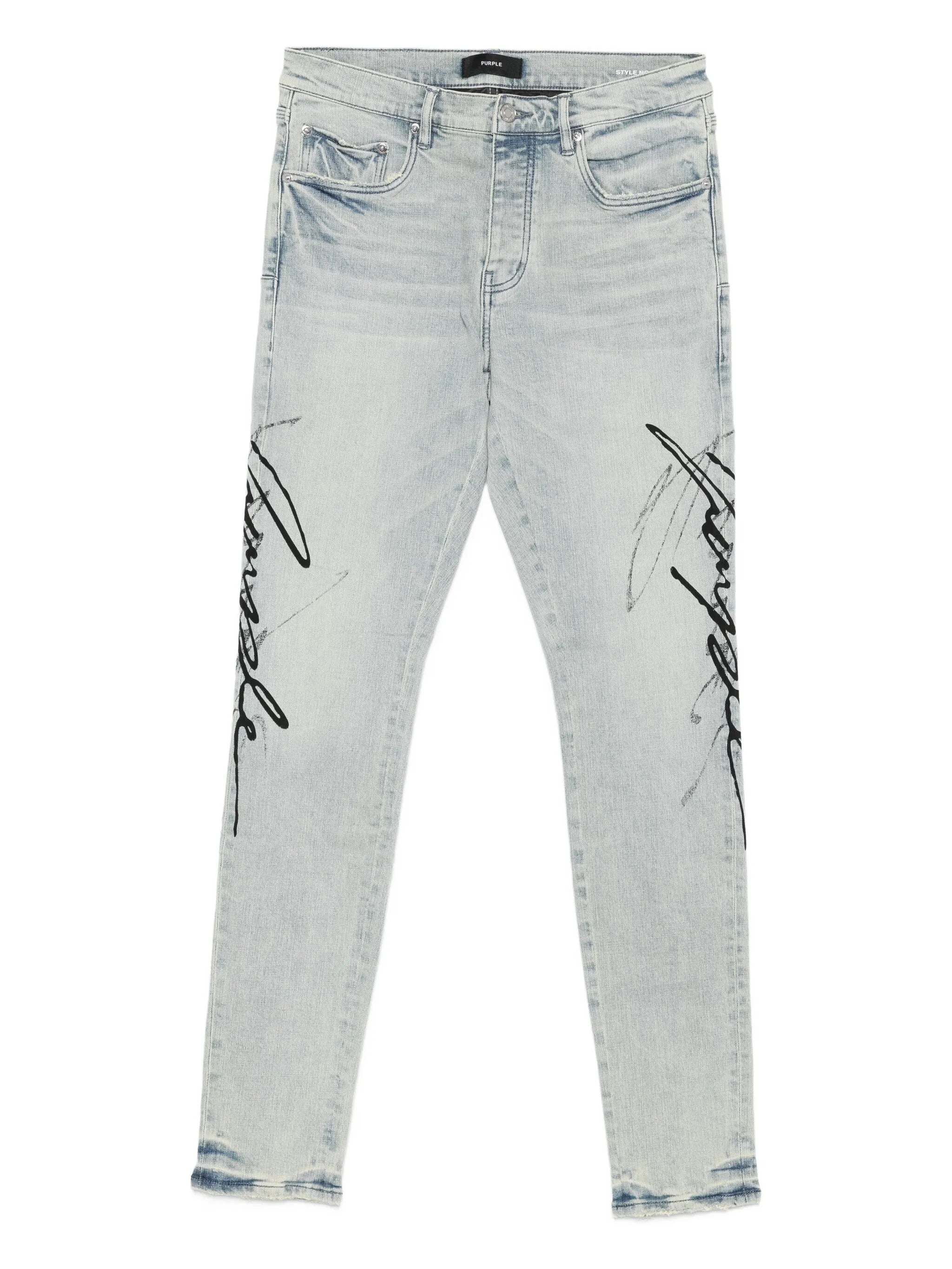 button-fastening jeans