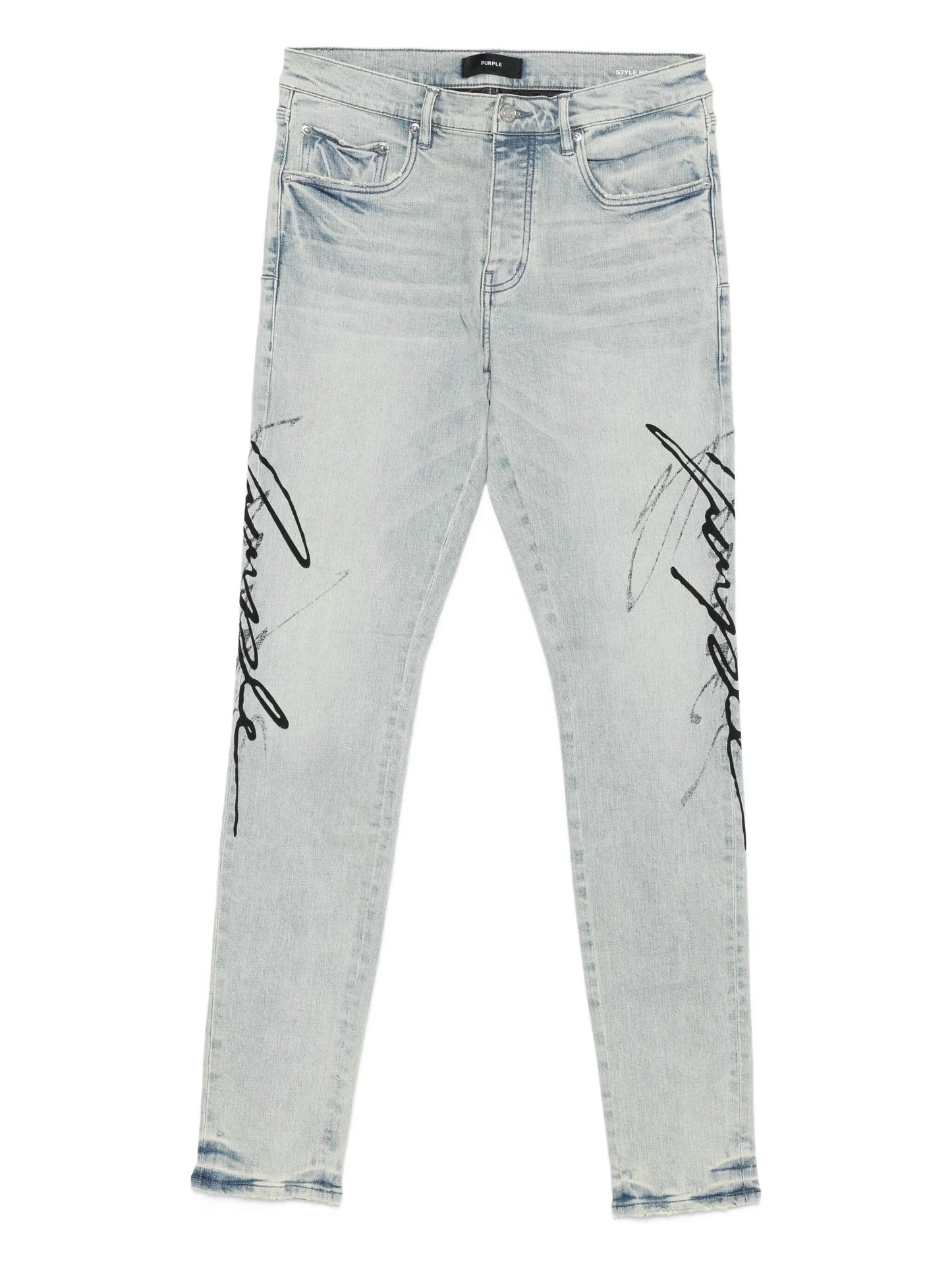 button-fastening jeans