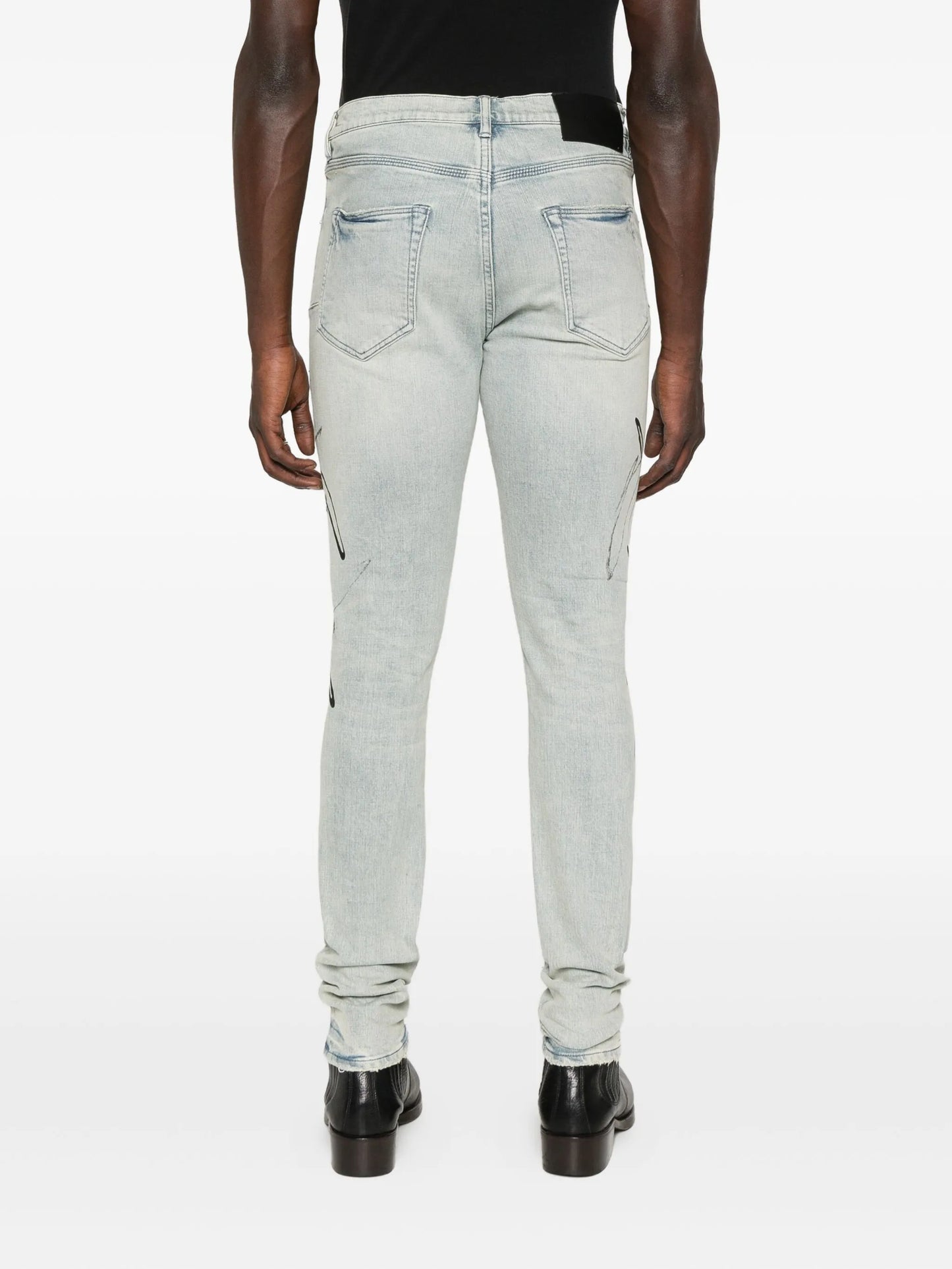 button-fastening jeans