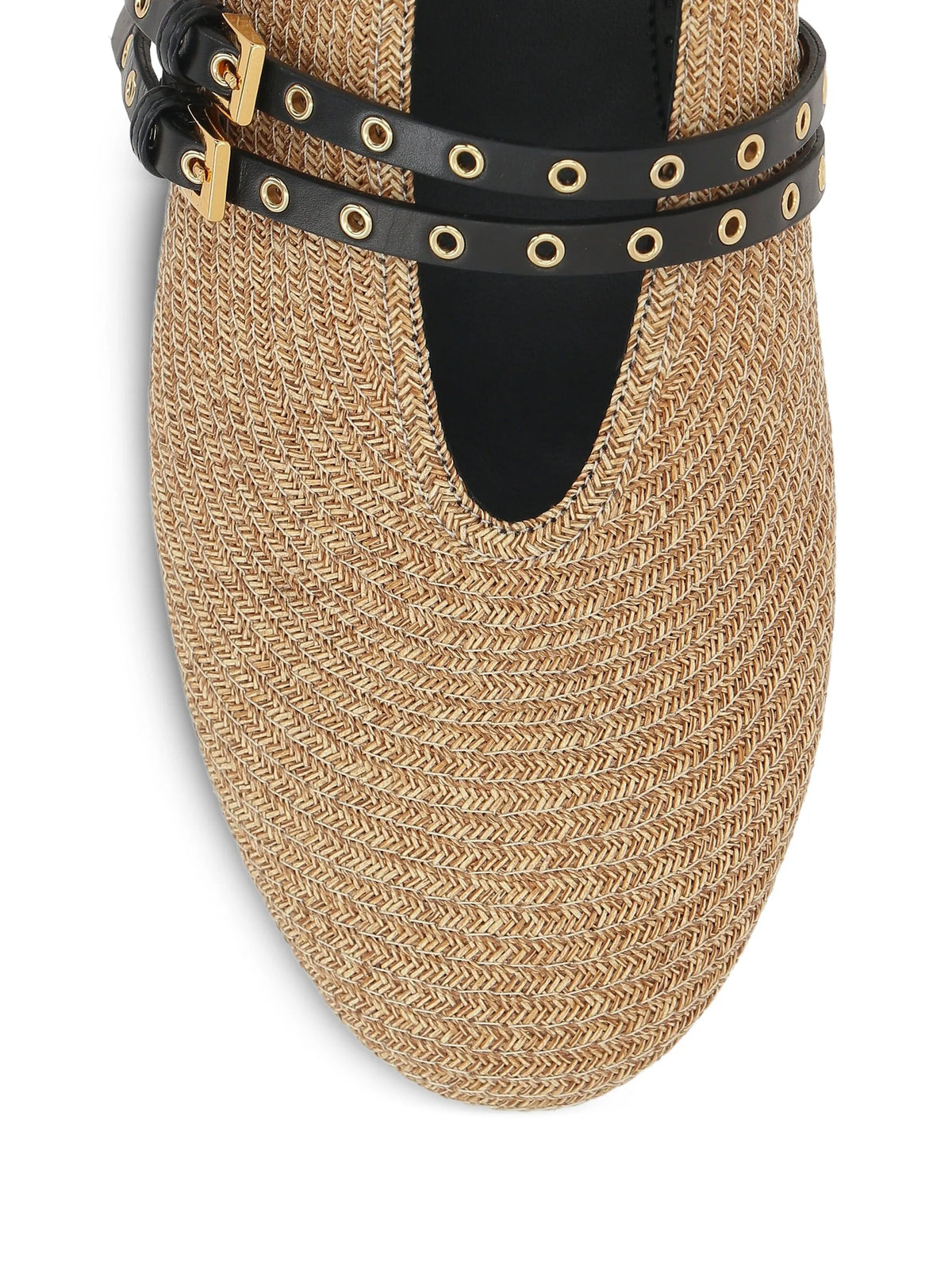Ballet flats in paper straw