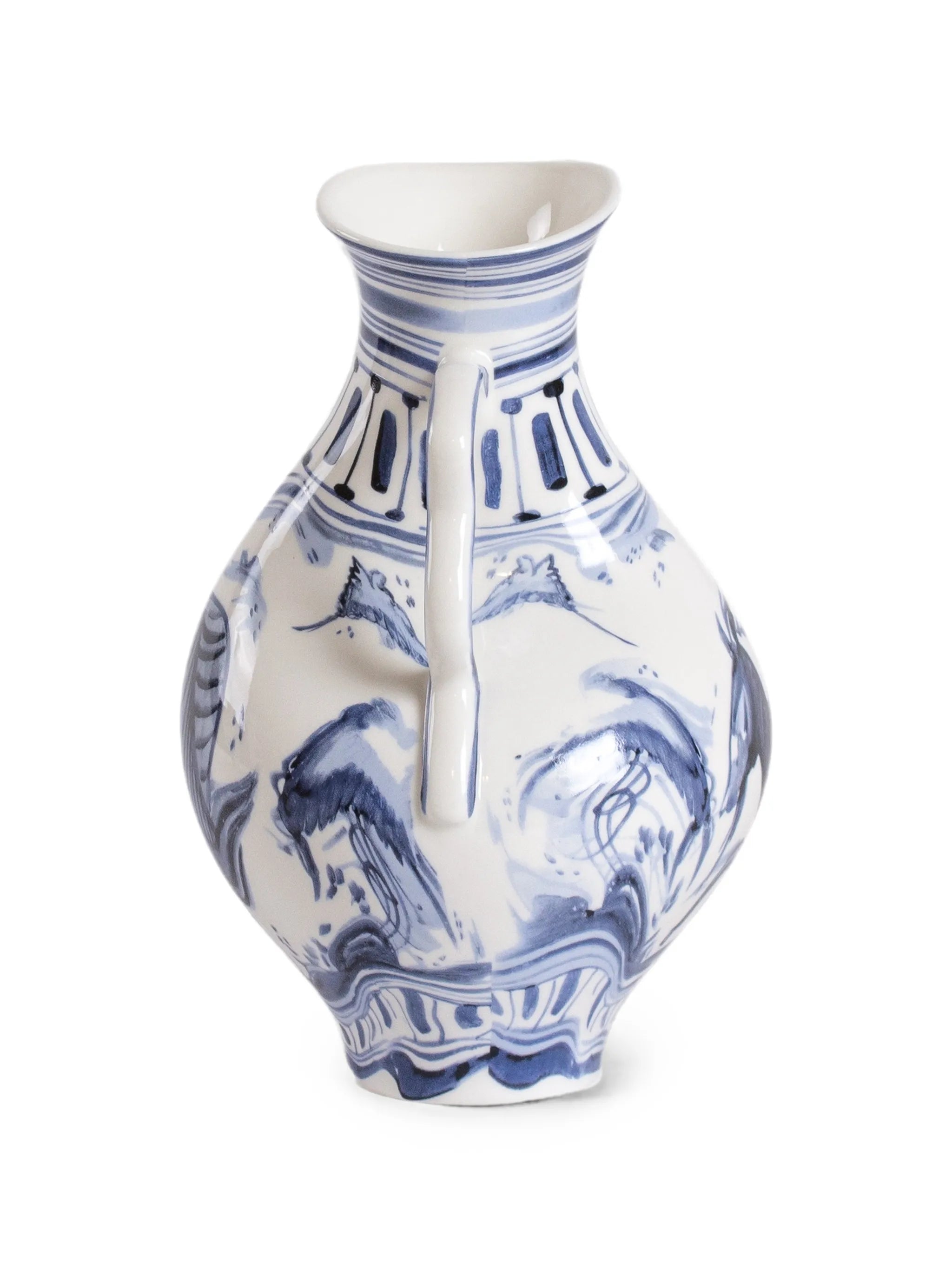 IBEX porcelain vase