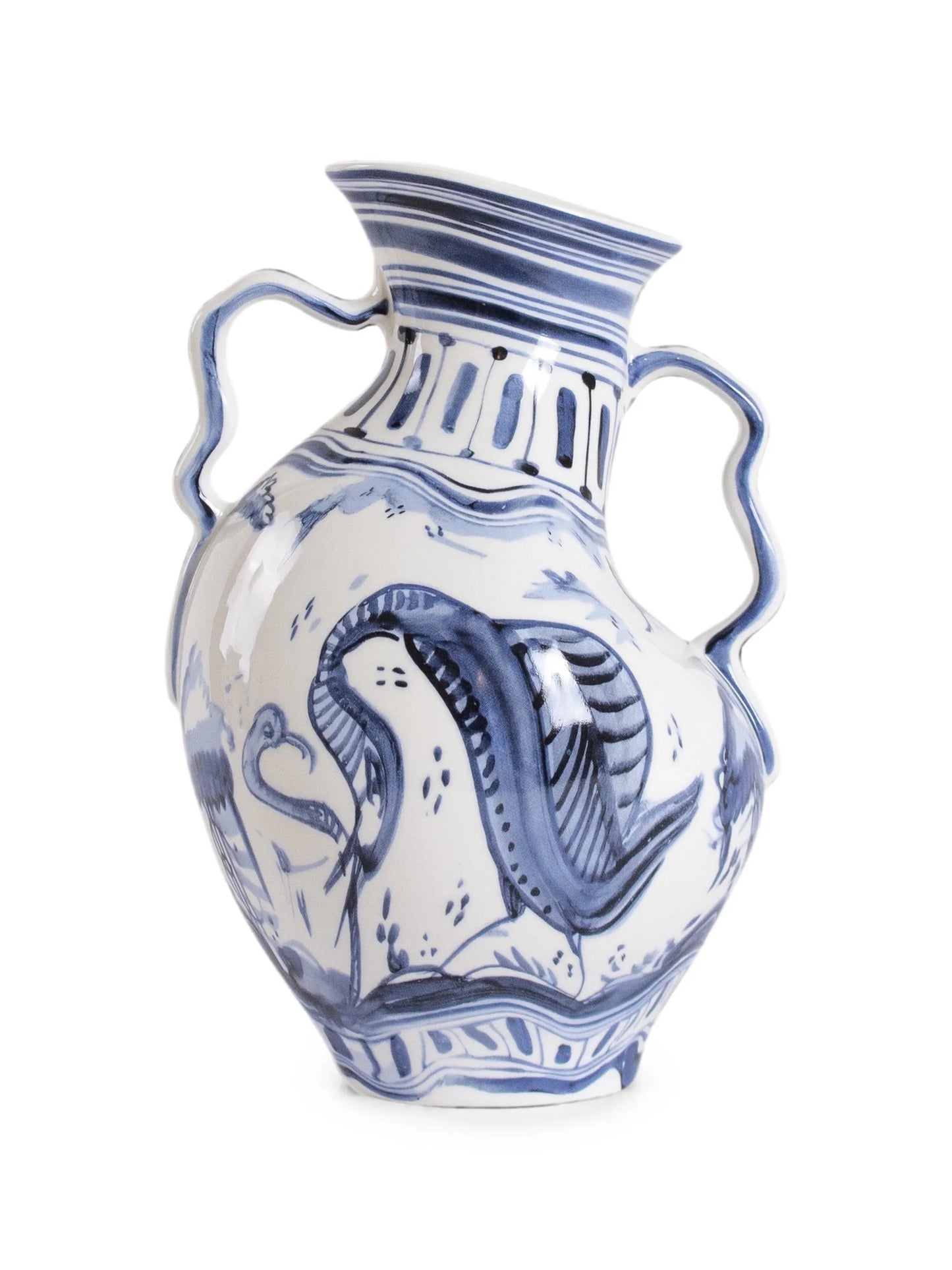 IBEX porcelain vase