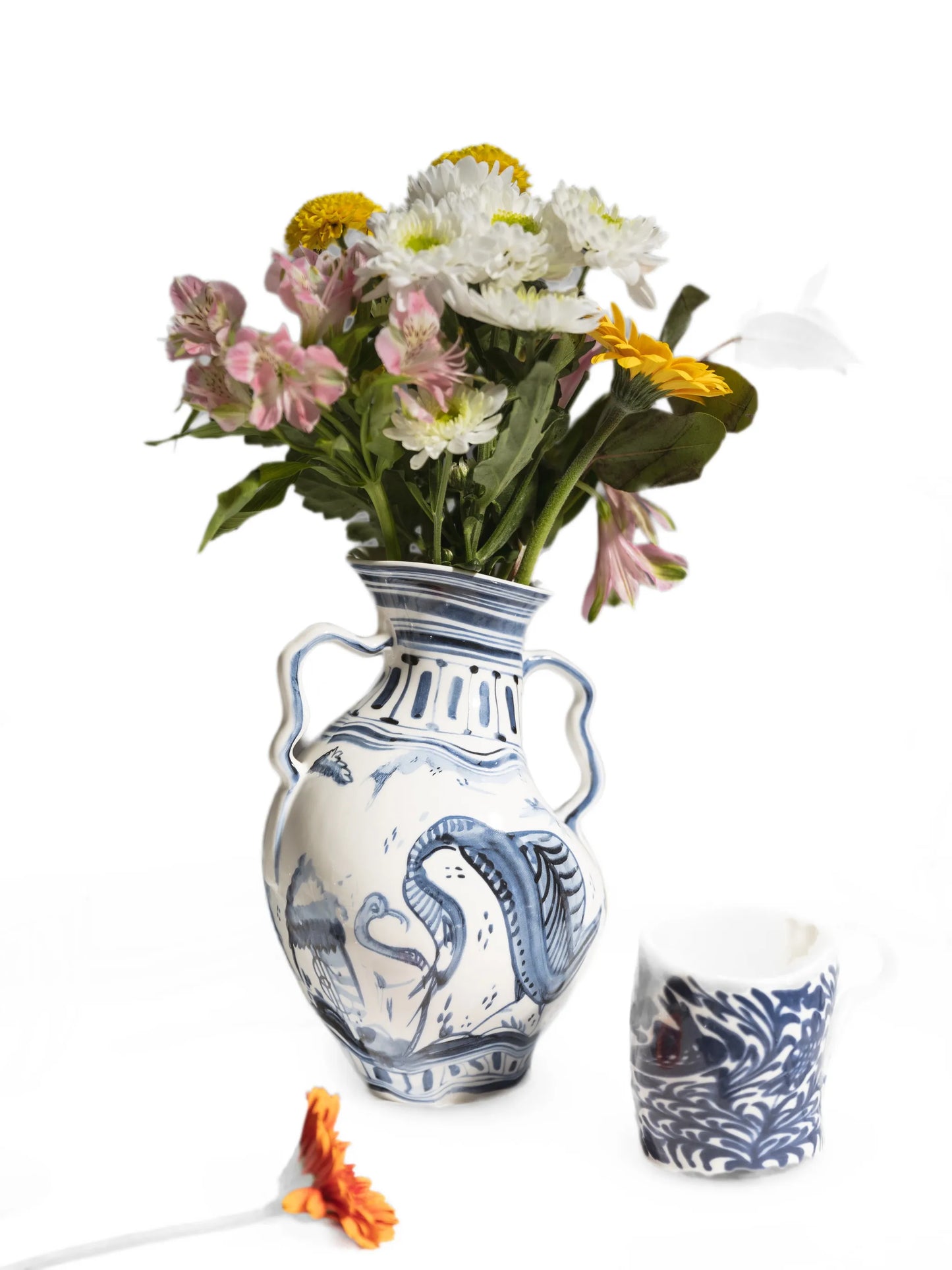IBEX porcelain vase