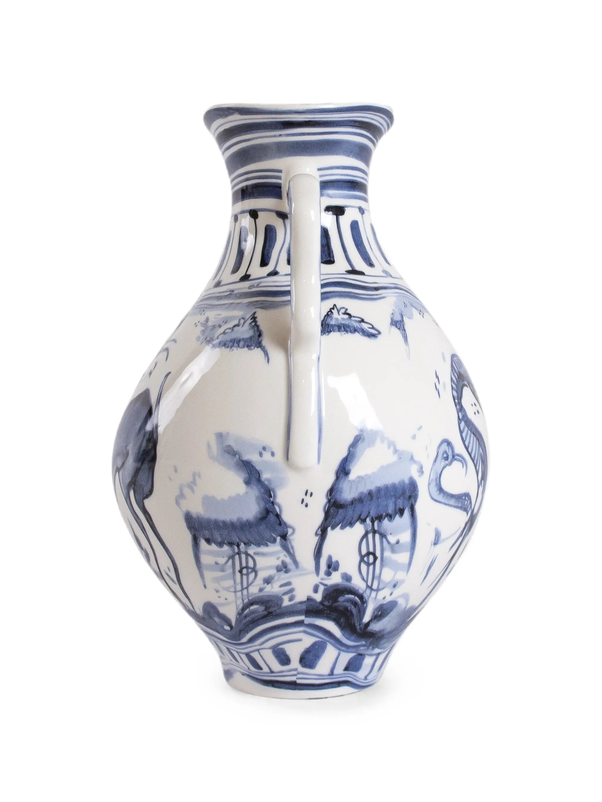 IBEX porcelain vase