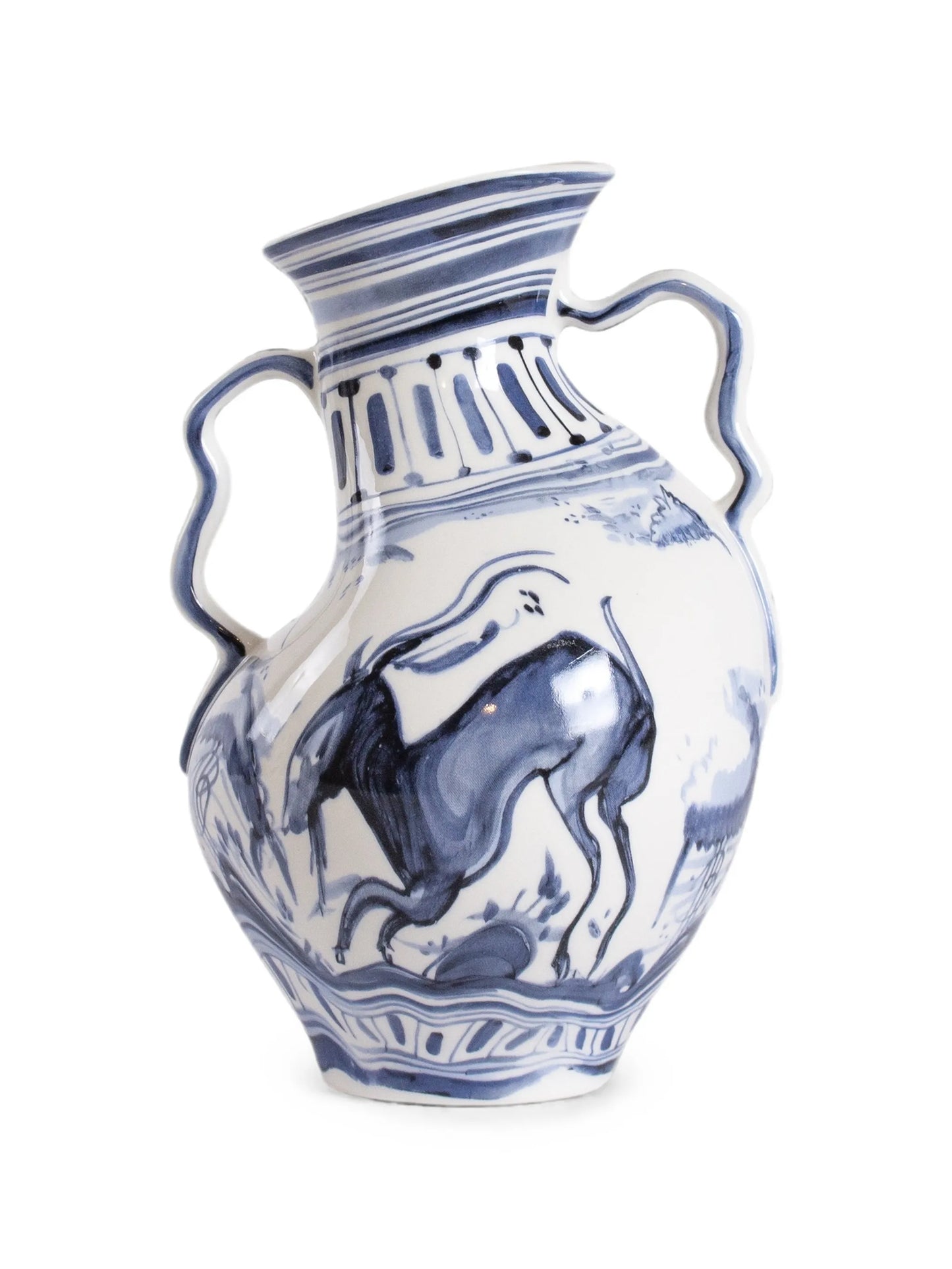 IBEX porcelain vase