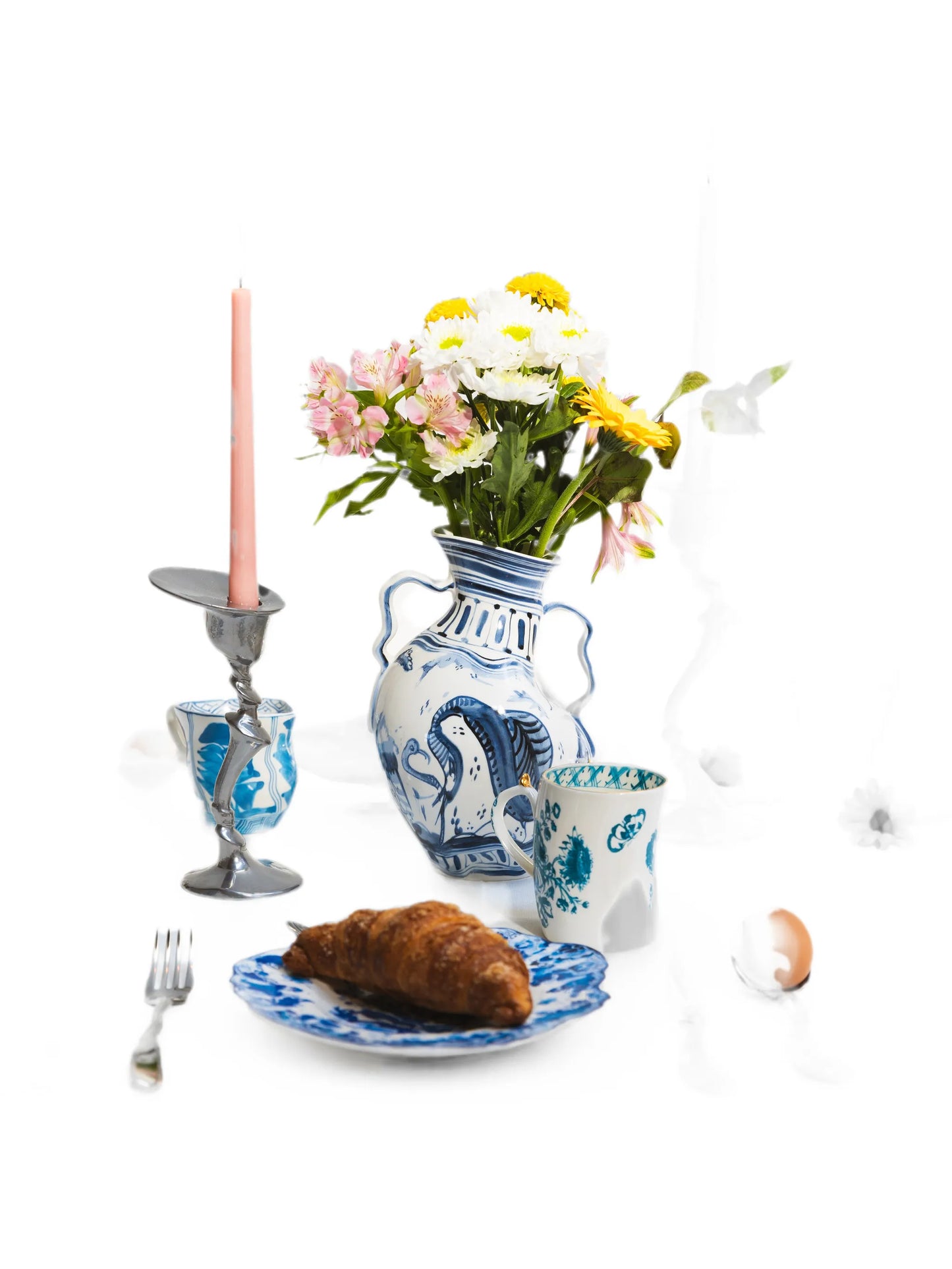 IBEX porcelain vase