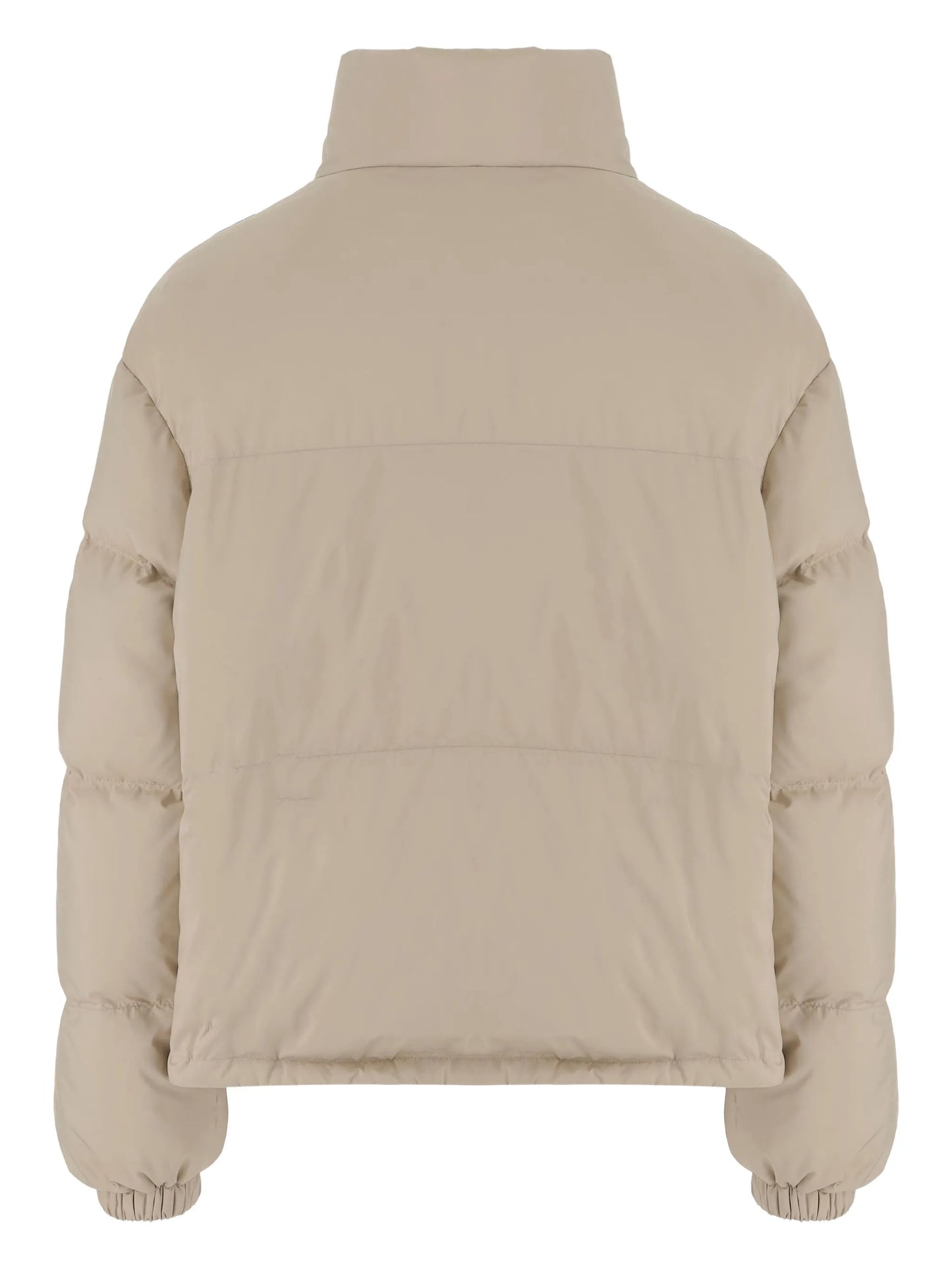high-neck flap-pockets jacket