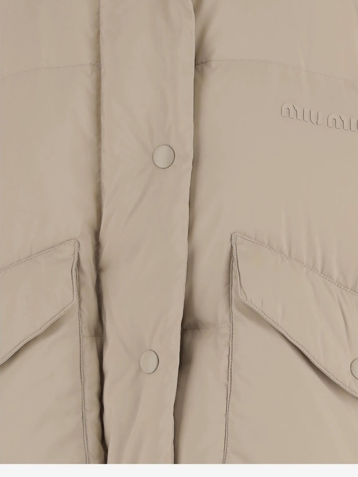 high-neck flap-pockets jacket