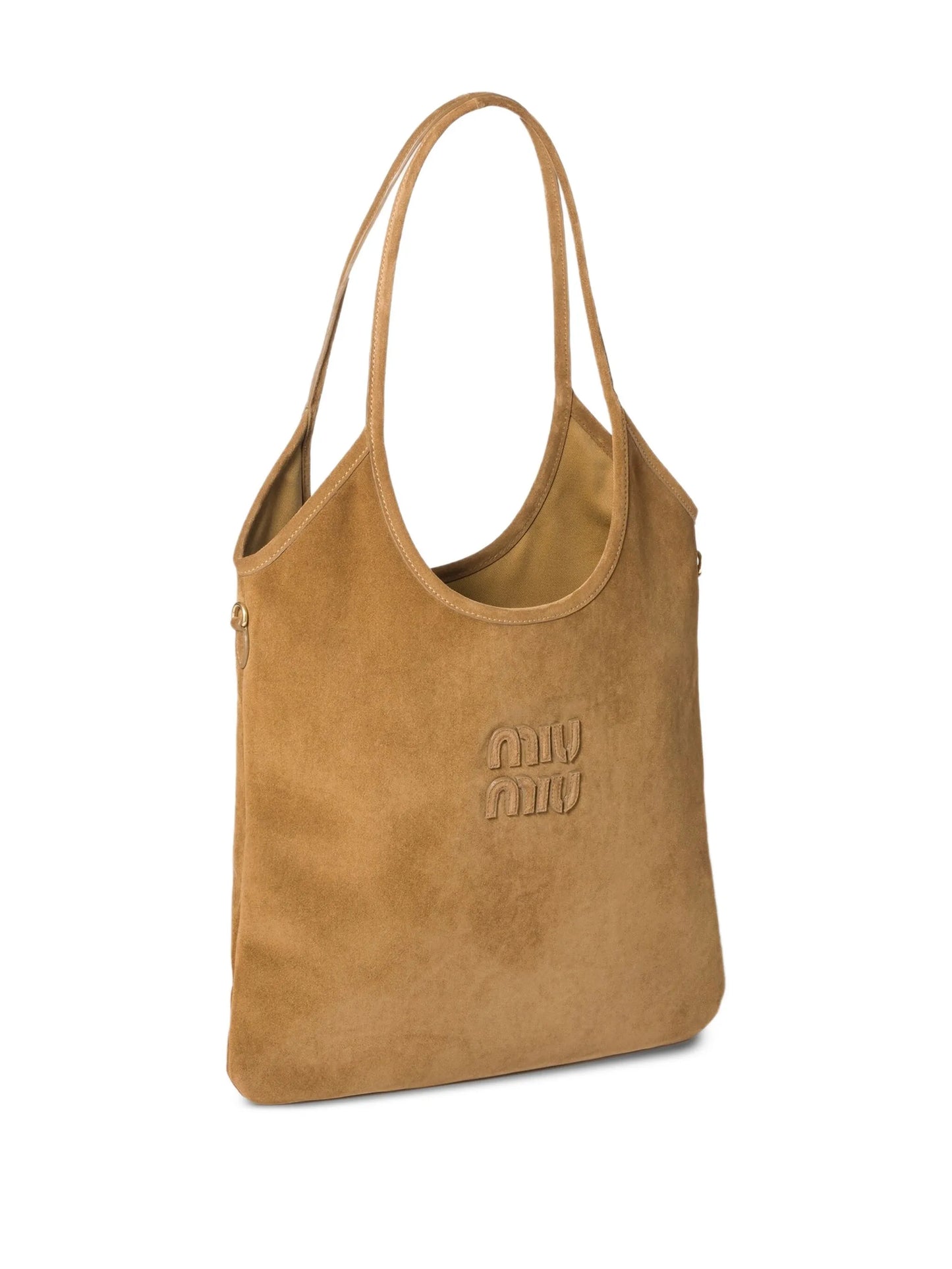 Ivy suede logo-detail shoulder bag