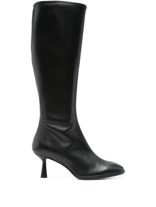 60mm leather knee-high boots