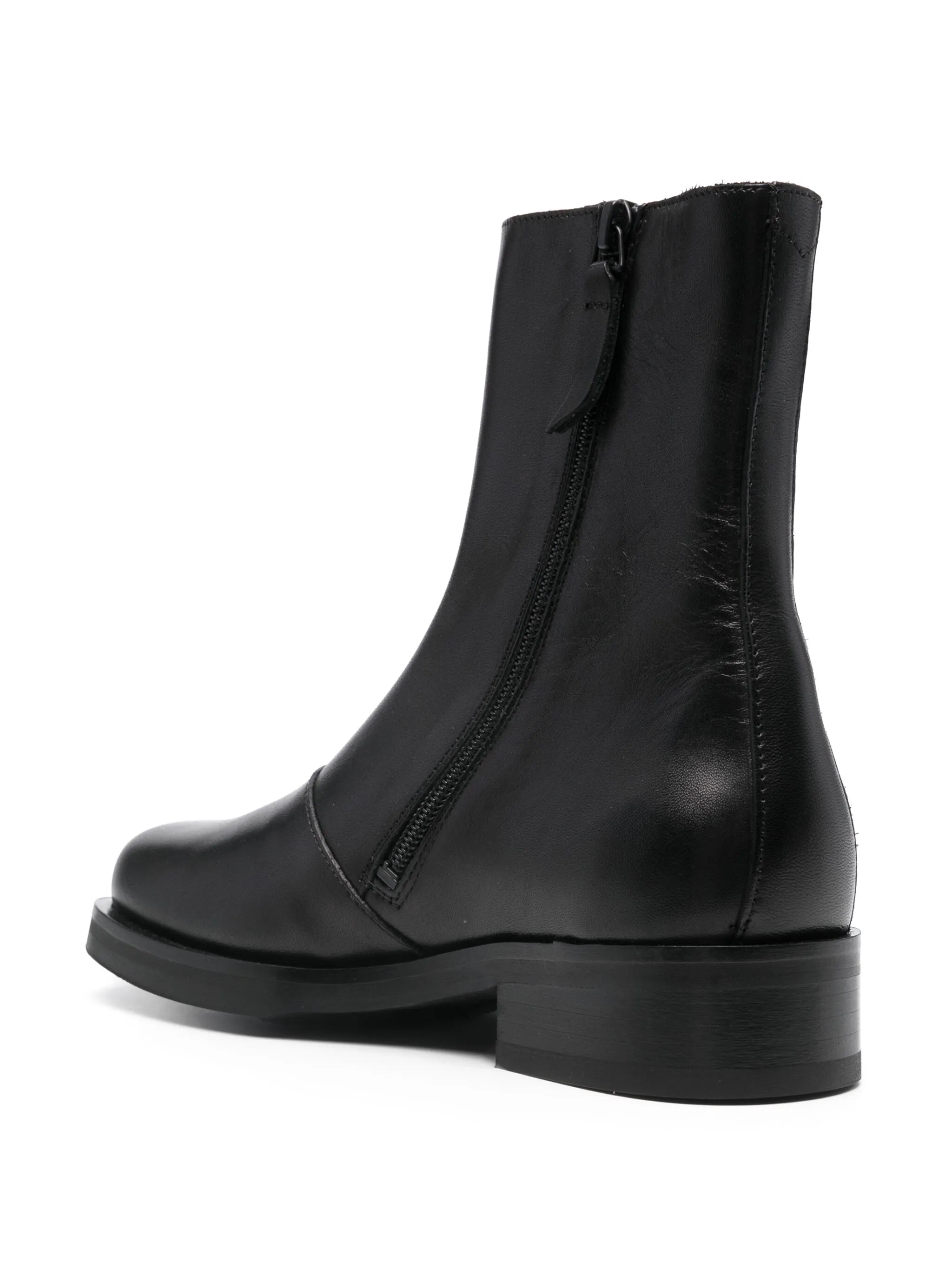 Camion leather ankle boots