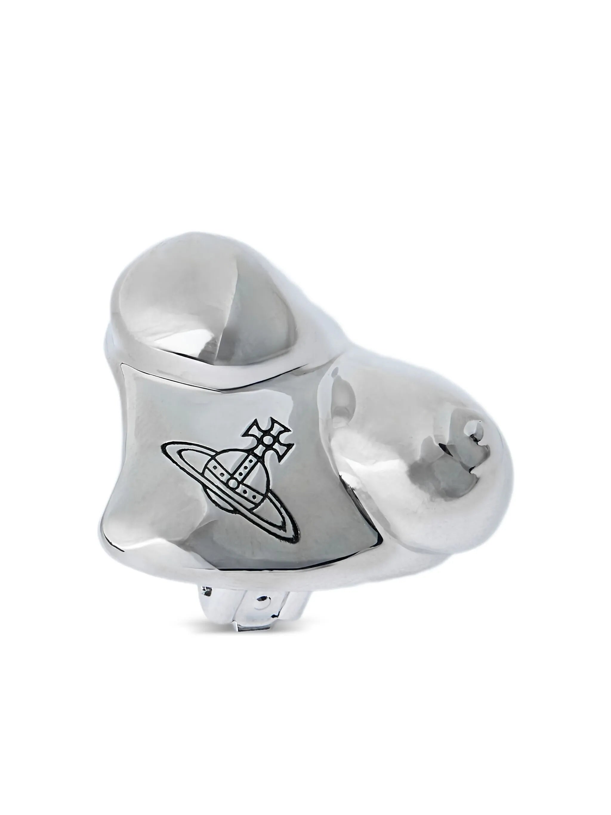 Mimosa logo-engraved earrings