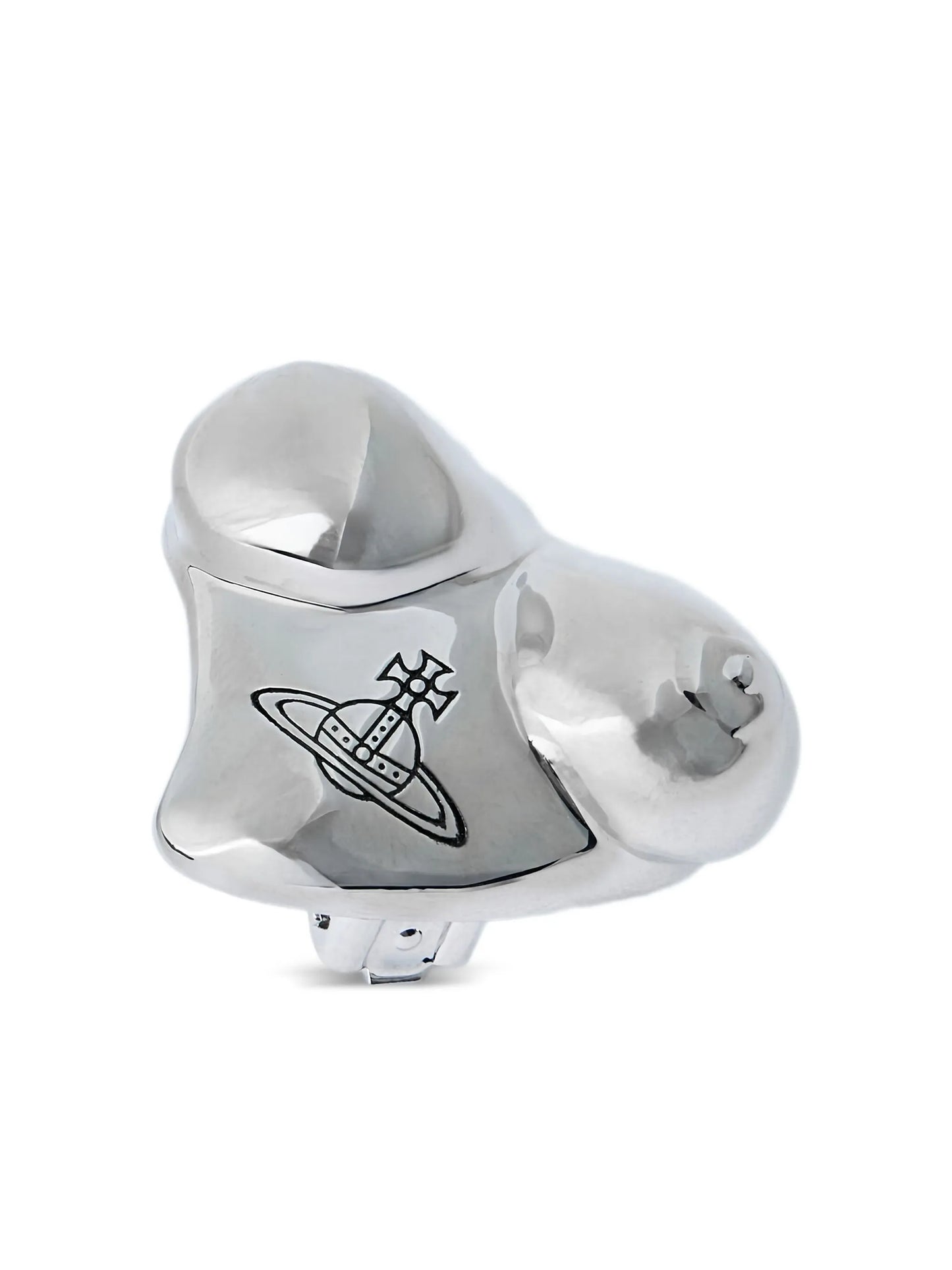 Mimosa logo-engraved earrings