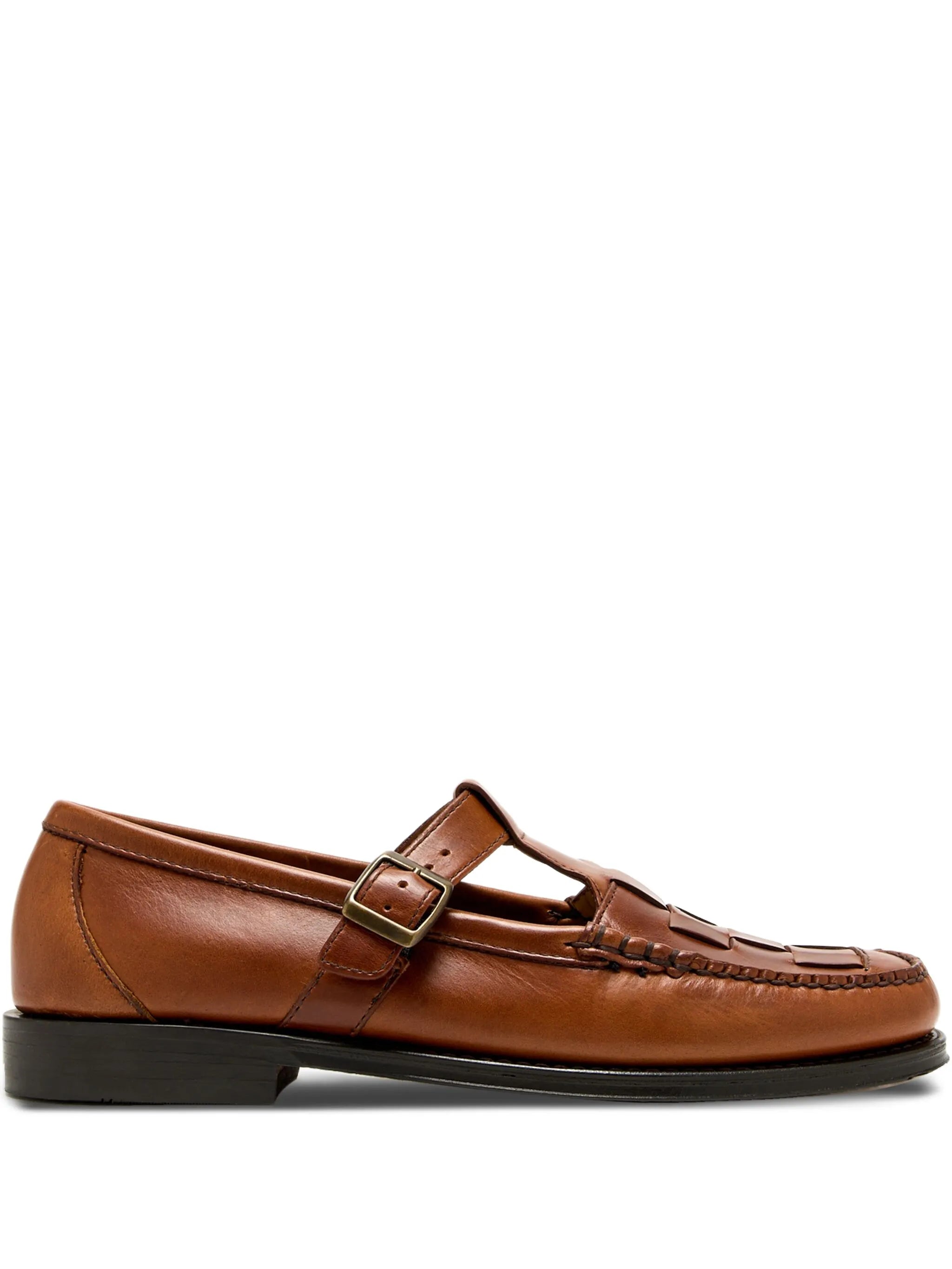 woven buckled monk shoes