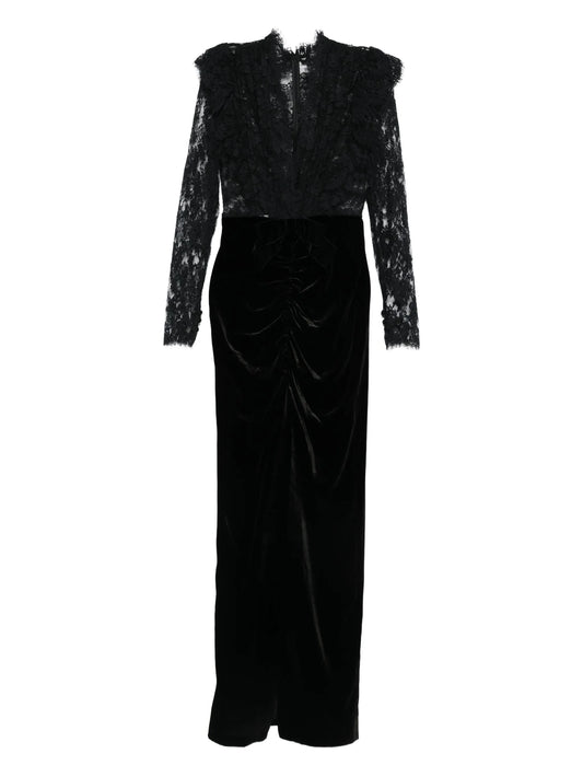 lace-embellished dress
