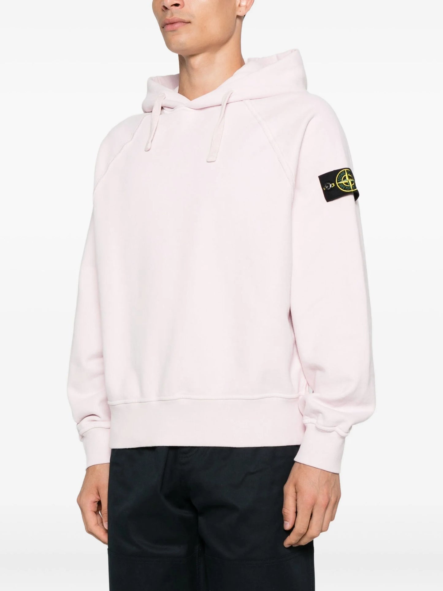 logo-patch hooded sweater